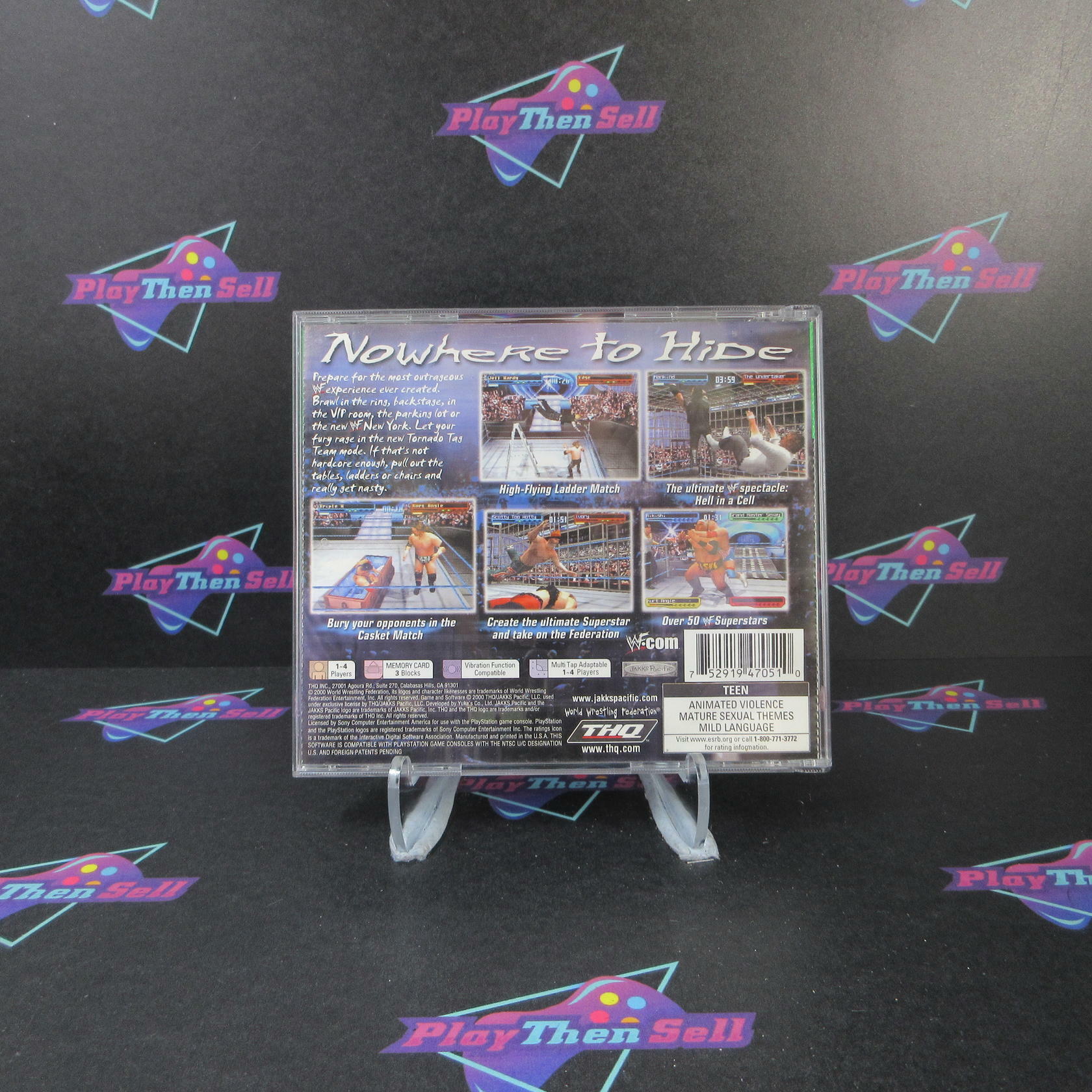 WWF Smackdown 2 Know Your Role GH PS1 PlayStation 1 MD Complete CIB - Very Good
