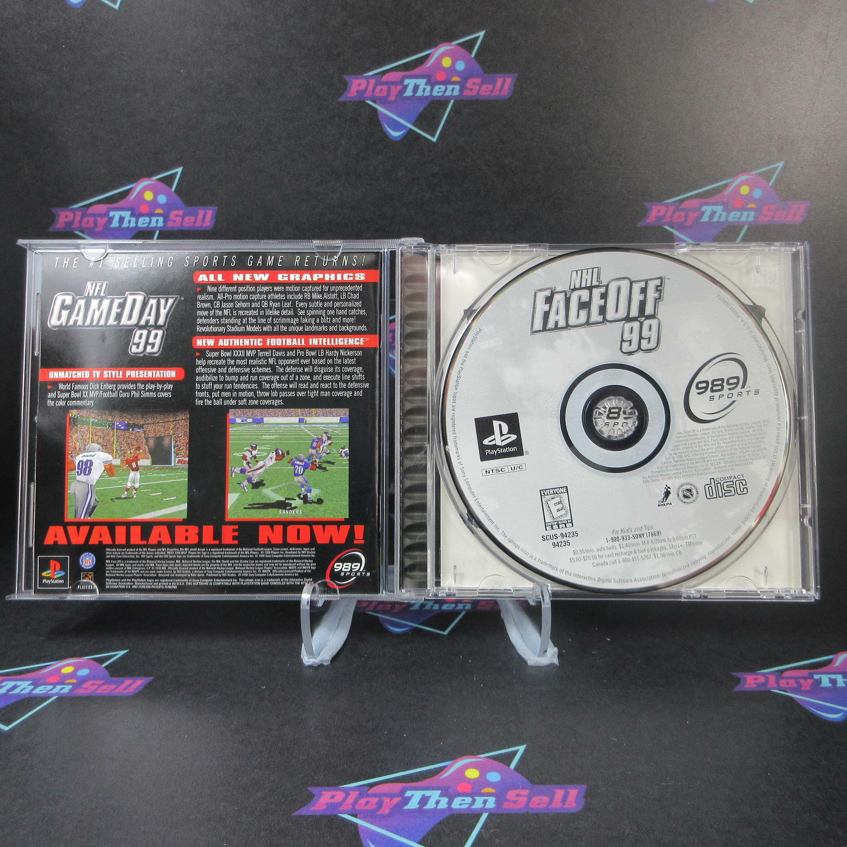 NHL Faceoff 99 PS1 PlayStation 1 + Reg Card - Like New