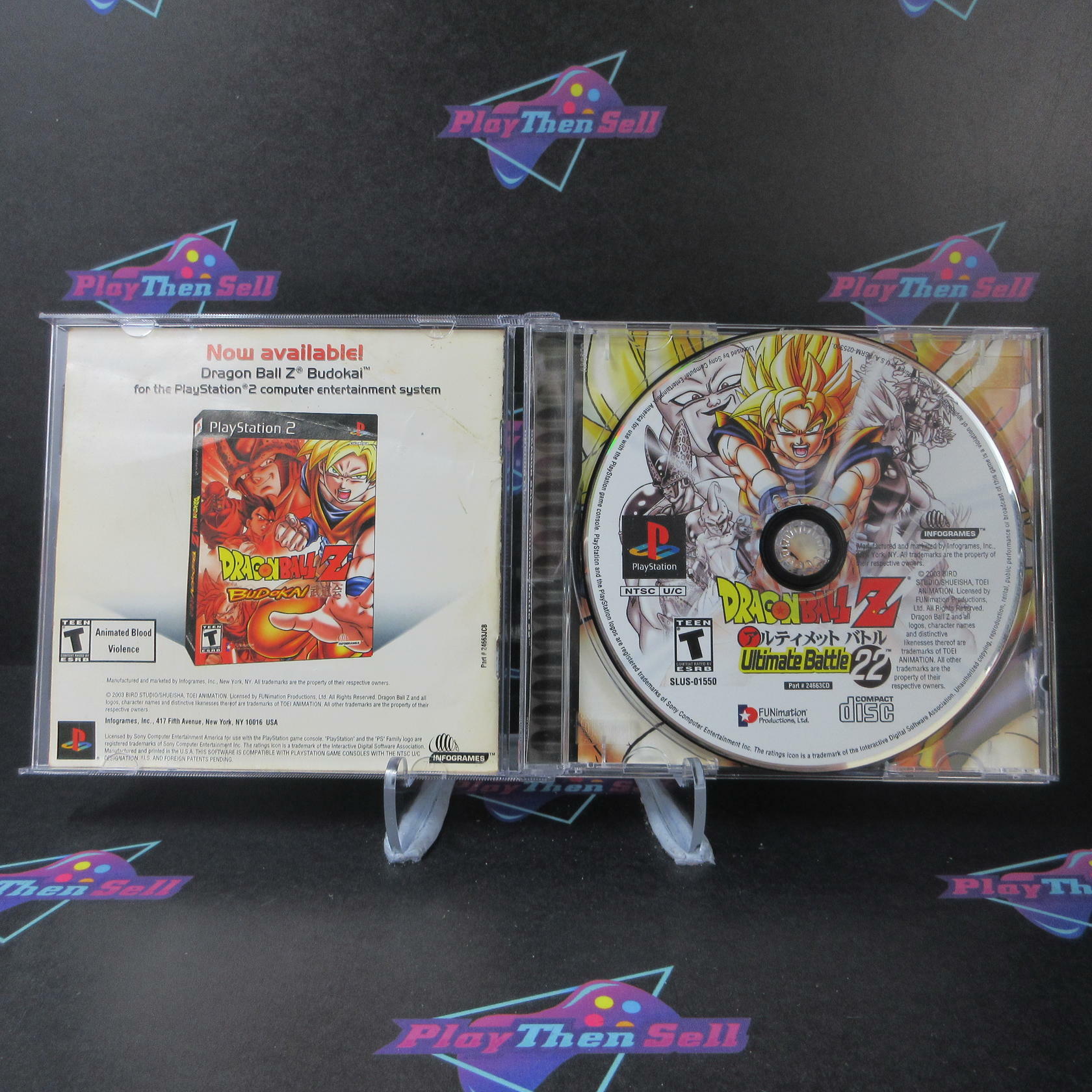 Dragon Ball Z Ultimate Battle 22 PS1 PlayStation 1 MD Complete CIB - Very Good