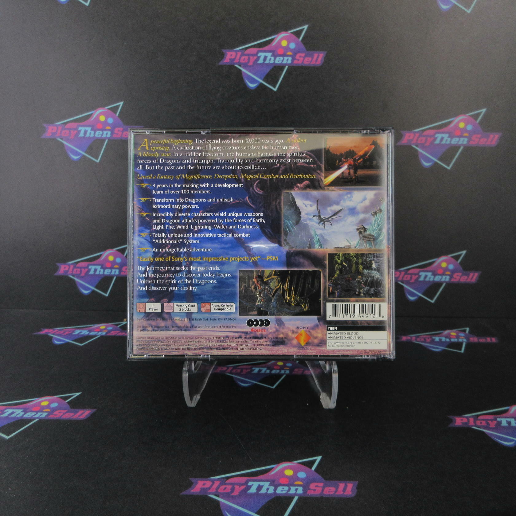 The Legend of Dragoon PS1 PlayStation 1 GH + Reg Card - Like New