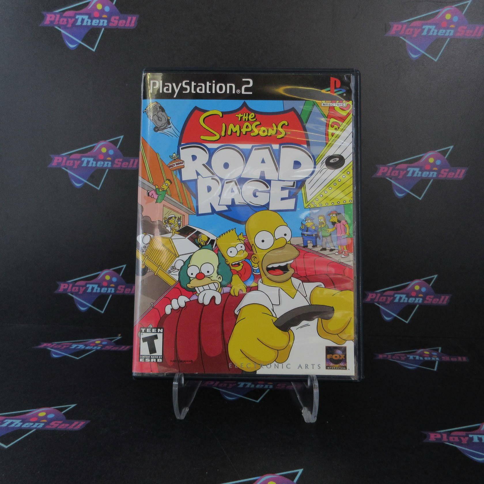 The Simpsons Road Rage + Reg Card PS2 PlayStation 2 AD Complete CIB - Very Good