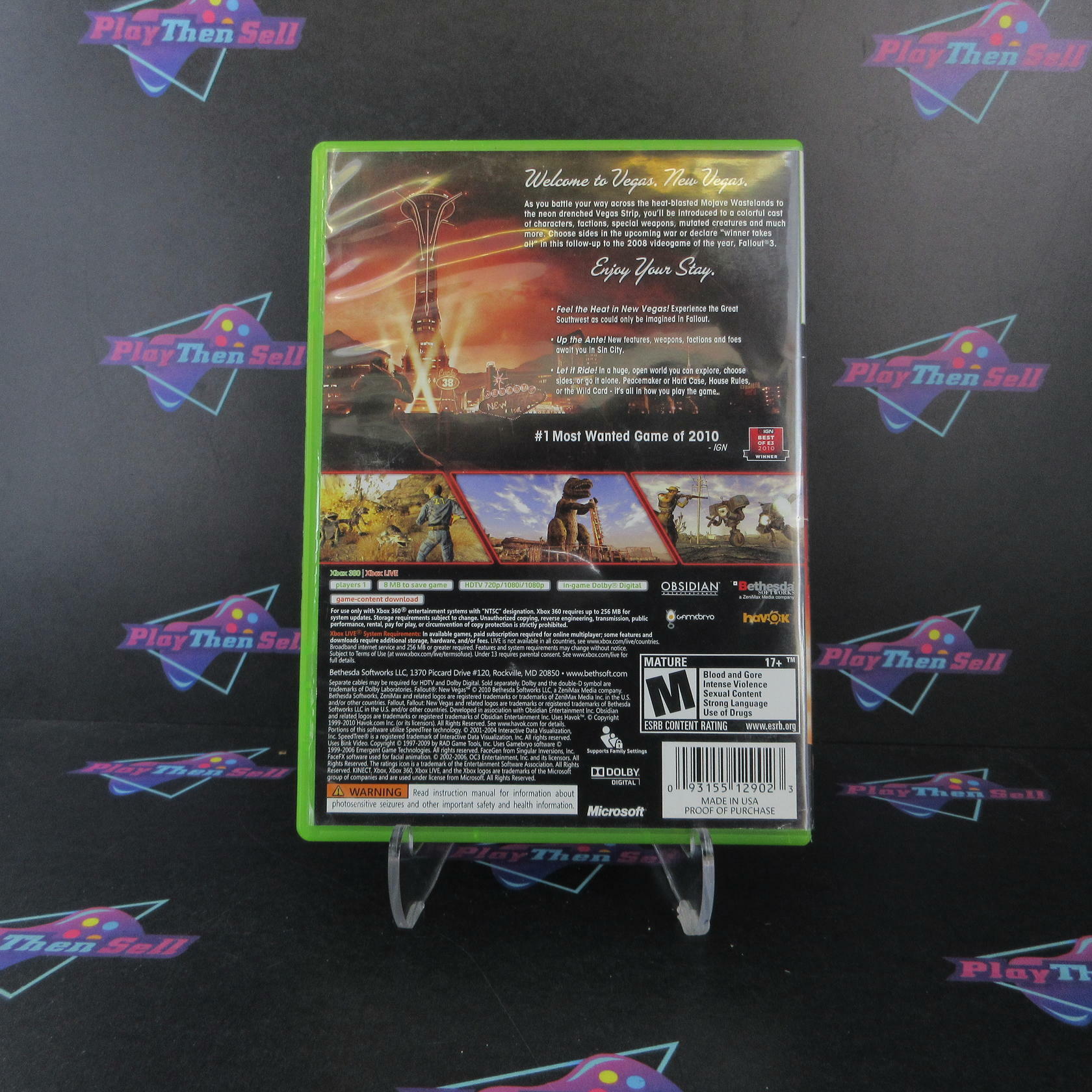 Fallout New Vegas Xbox 360 DD/NM - Very Good