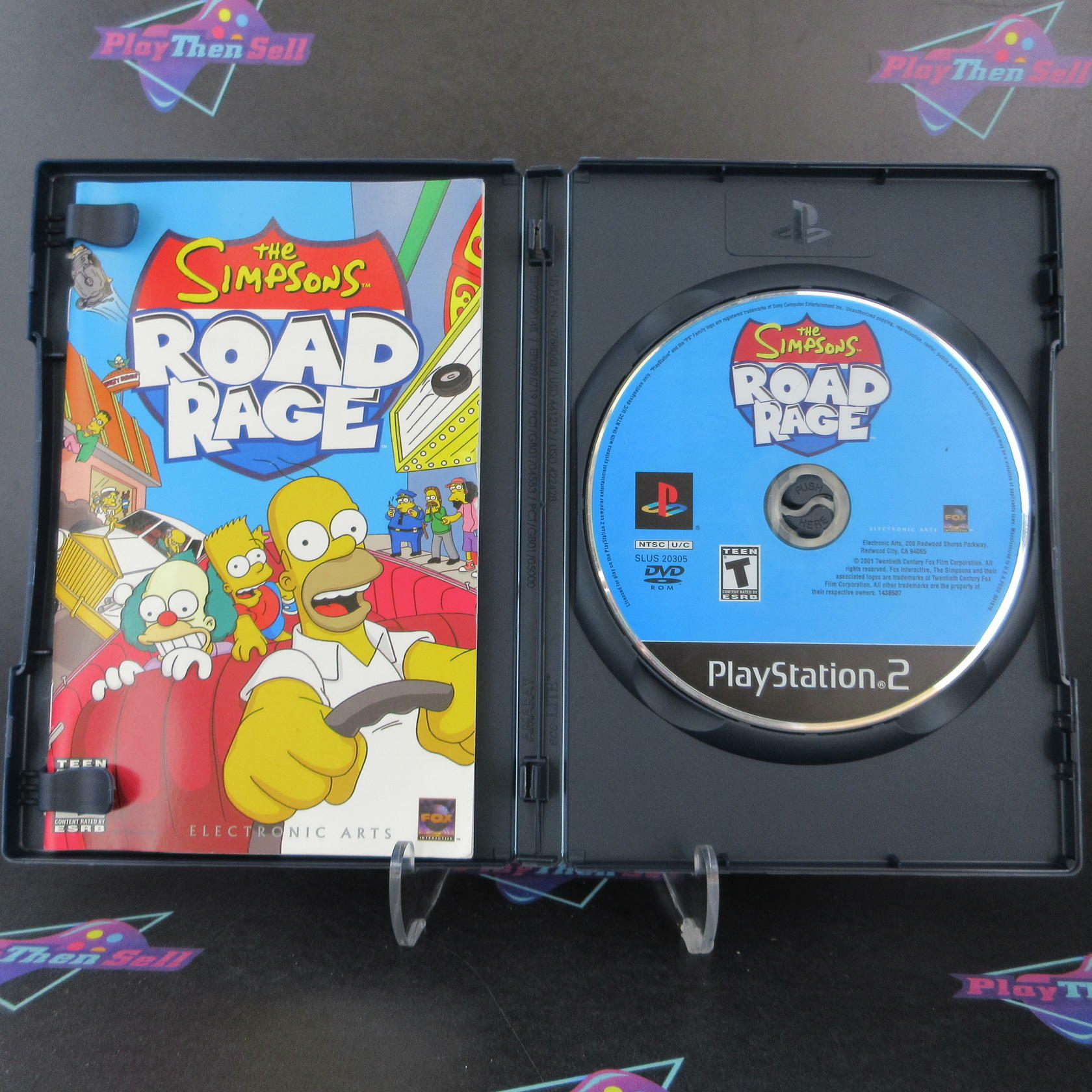 The Simpsons Road Rage + Reg Card PS2 PlayStation 2 AD Complete CIB - Very Good