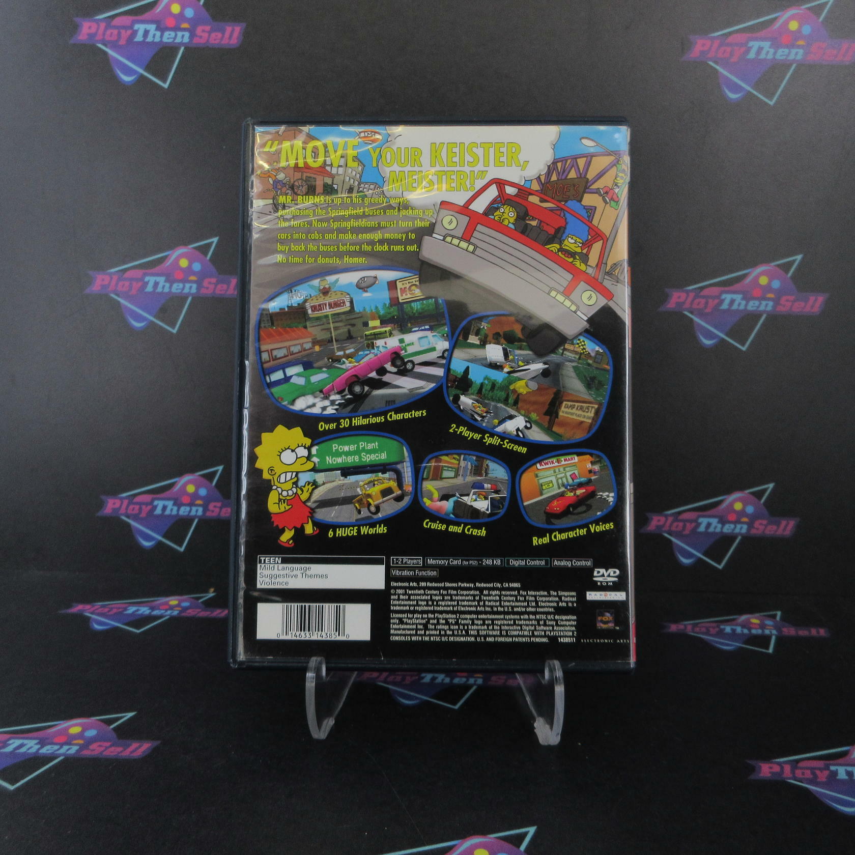 The Simpsons Road Rage + Reg Card PS2 PlayStation 2 AD Complete CIB - Very Good