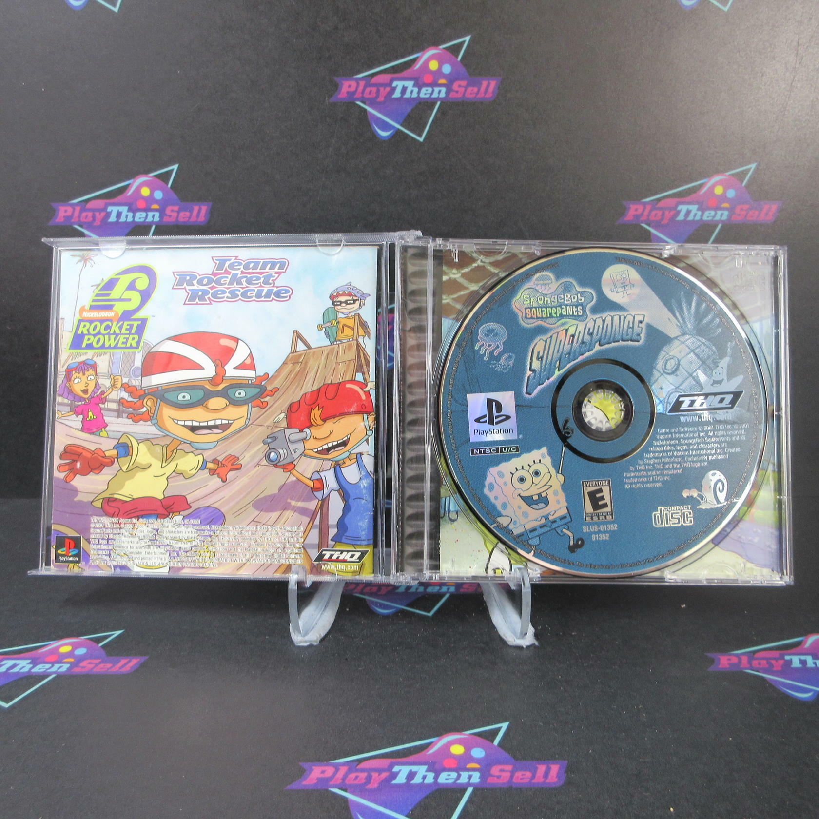 SpongeBob SquarePants SuperSponge PS1 PlayStation 1 MD Complete - Very Good