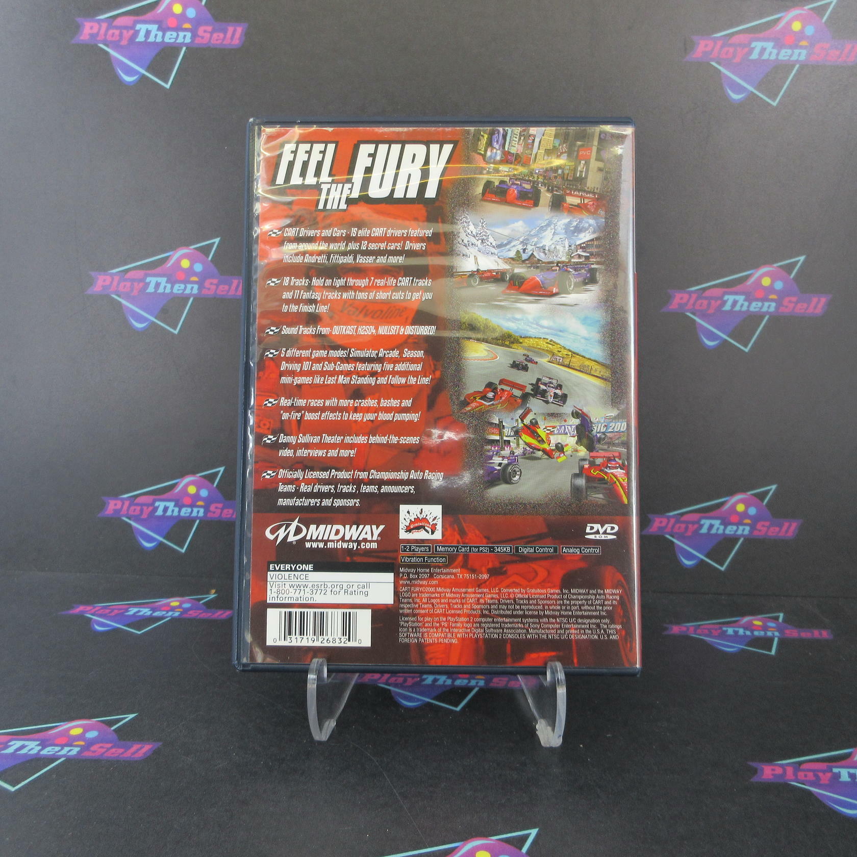CART Fury Championship Racing PS2 PlayStation 2 AD Complete CIB - Very Good
