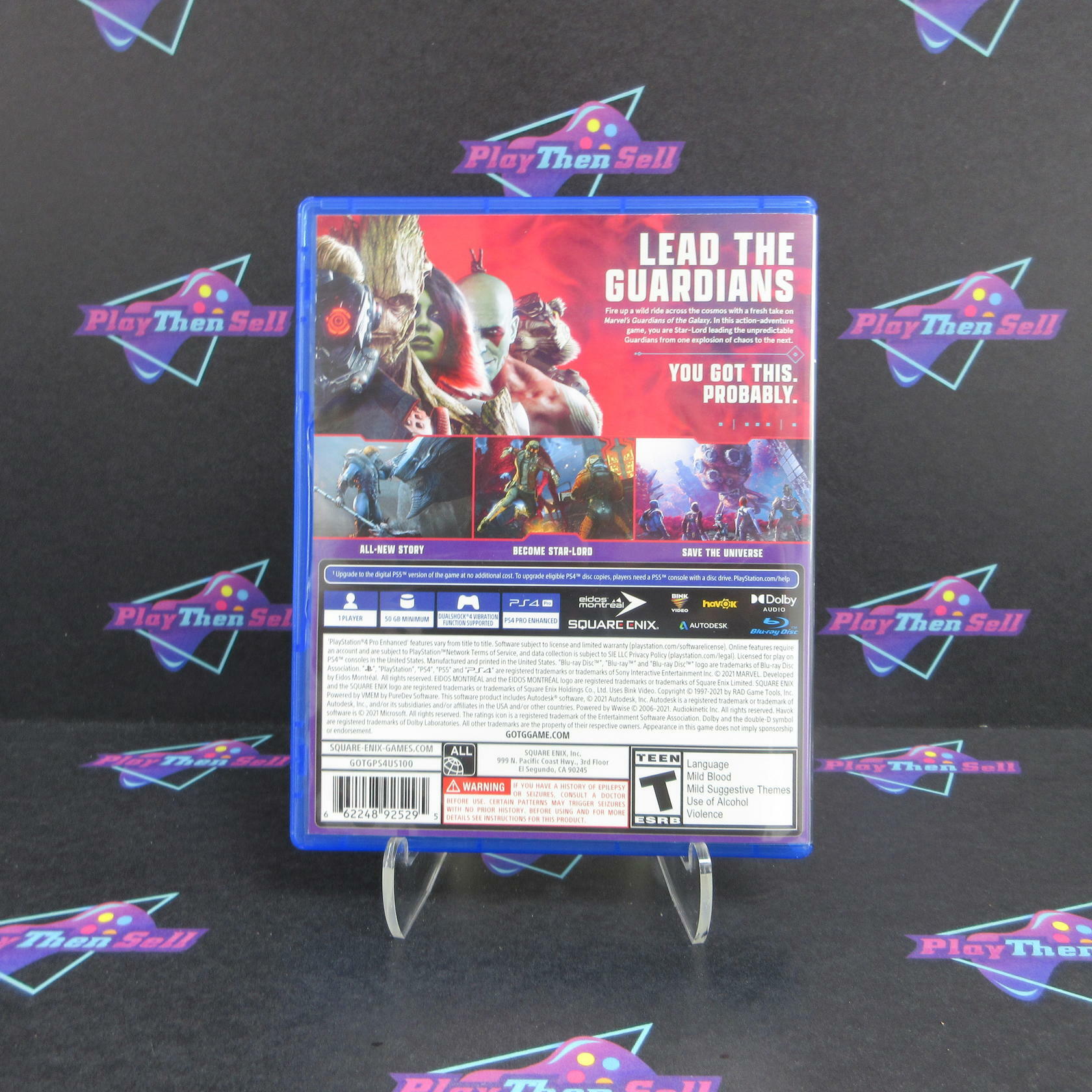 Marvel's Guardians of the Galaxy PS4 PlayStation 4 - Like New