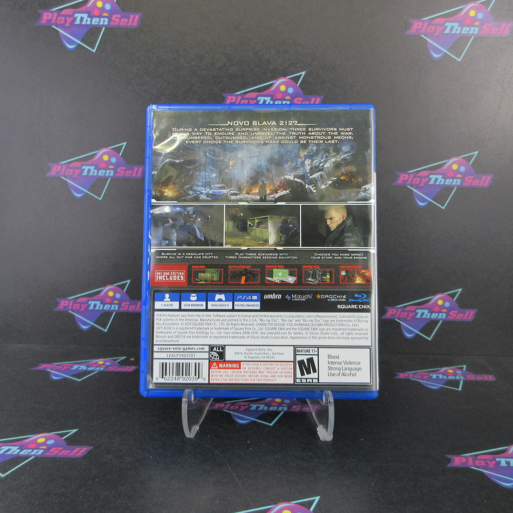 Left Alive Day One Edition PS4 PlayStation 4 - Like New