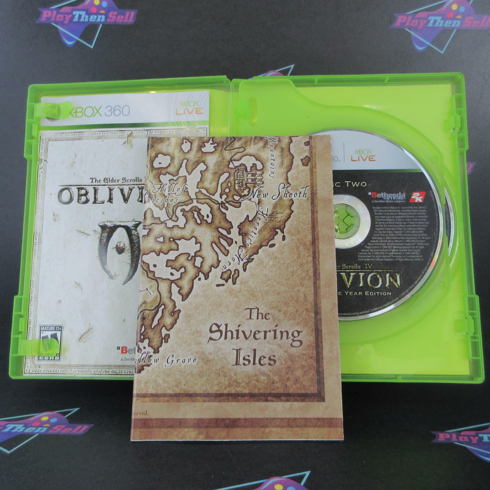 The Elder Scrolls IV Oblivion GOTY Xbox 360 + Map Complete - Excellent