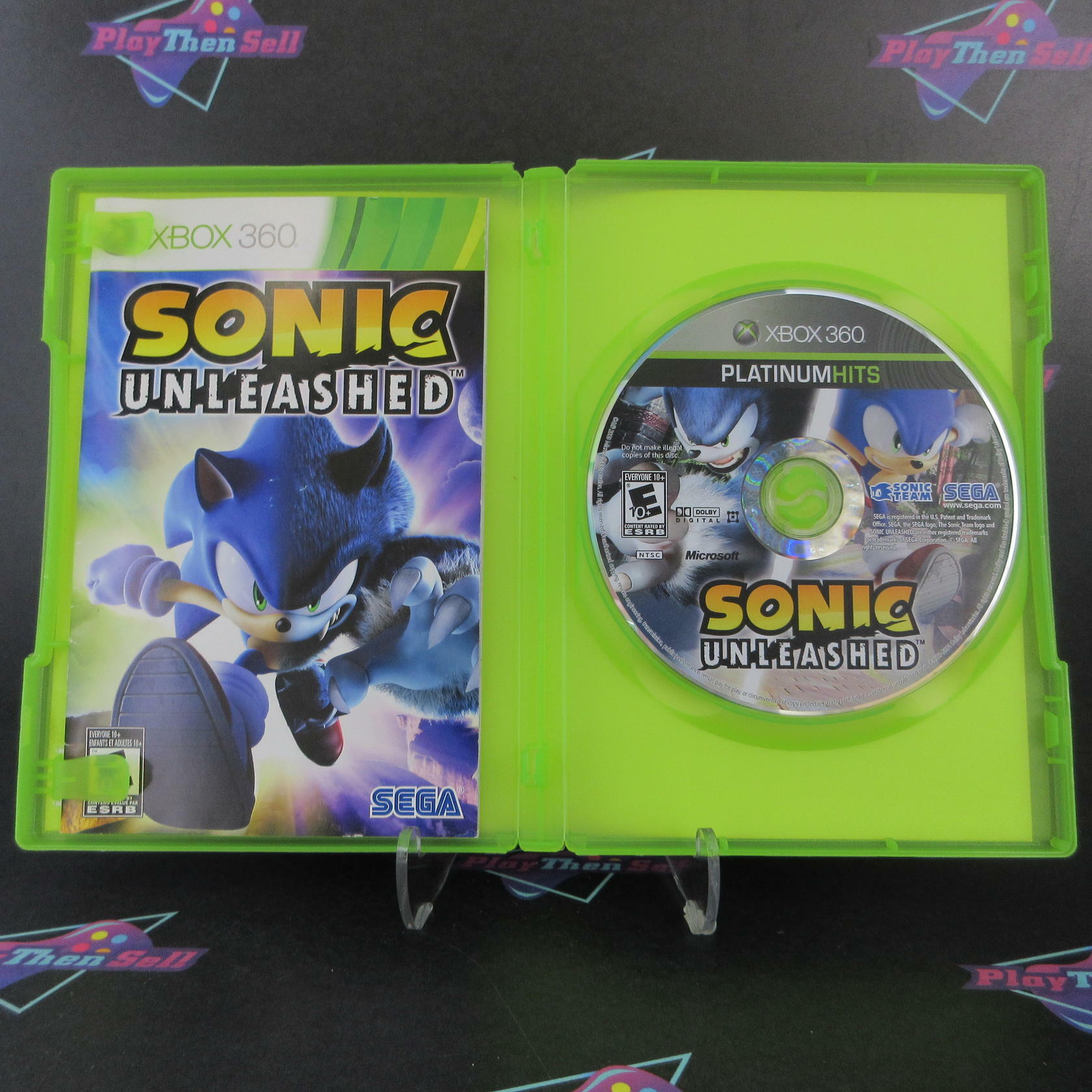 Sonic Unleashed Platinum Hits Xbox 360 Complete - Excellent