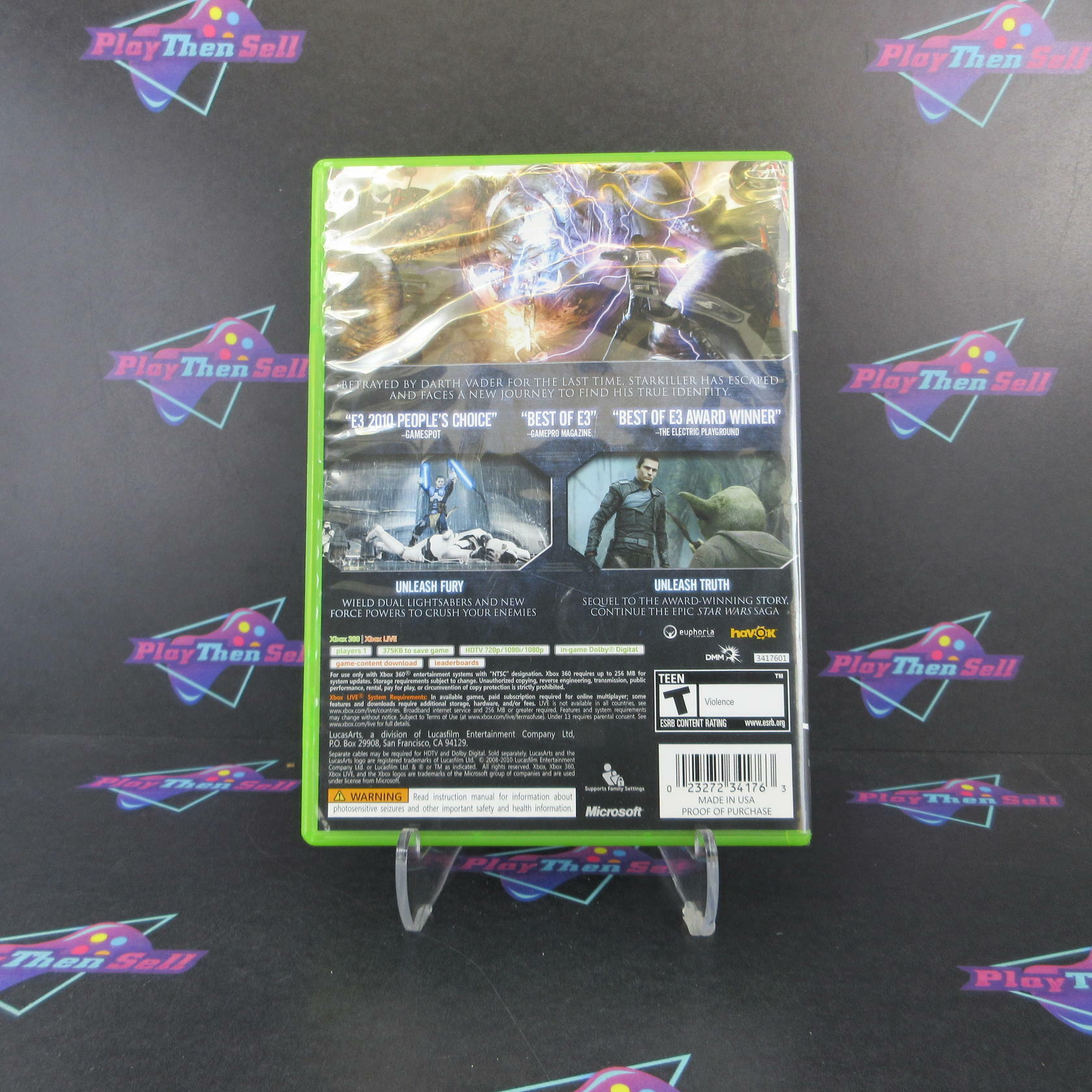 Star Wars The Force Unleashed 2 Xbox 360 Complete - Excellent