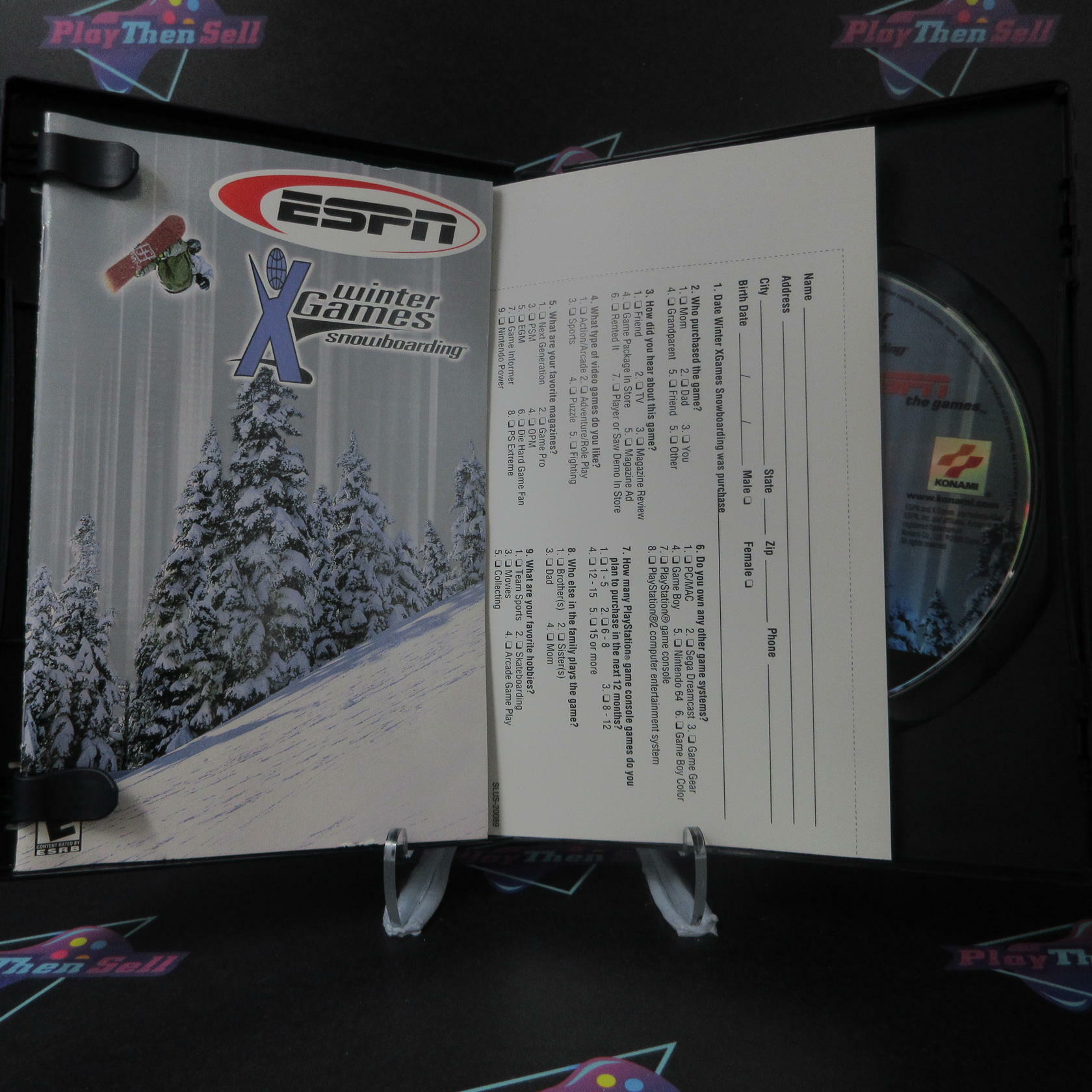 ESPN Winter X-Games Snowboarding PS2 PlayStation 2 + Reg Card - Like New