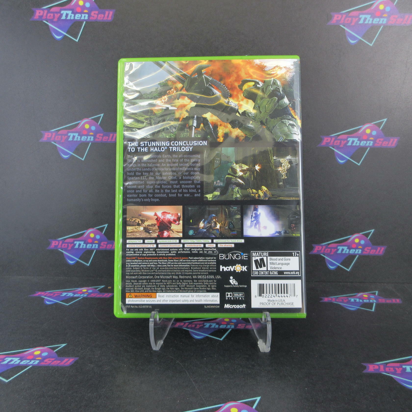 Halo 3 Xbox 360 + Poster Complete - Excellent