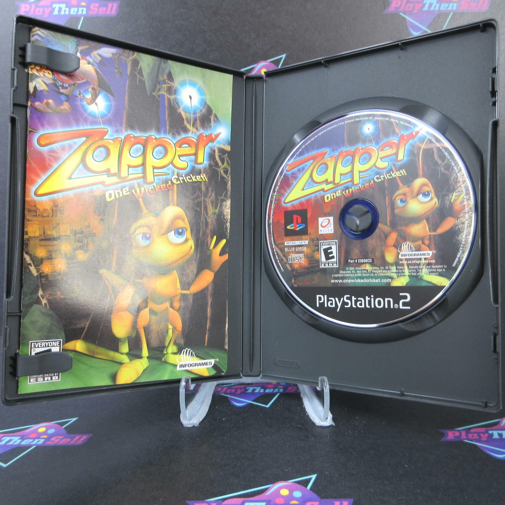 Zapper One Wicked Cricket! PS2 PlayStation 2 - Like New