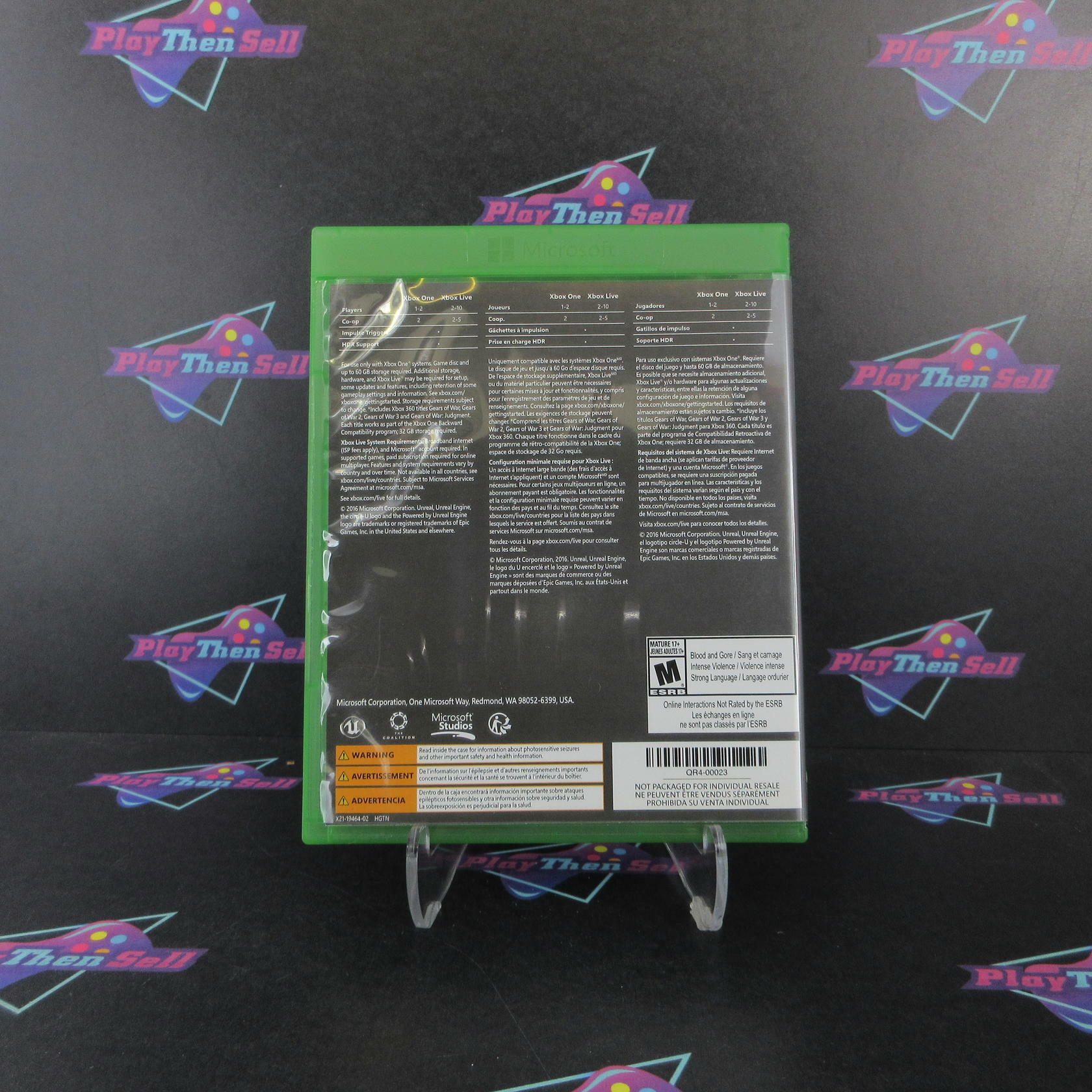 Gears of War 4 Xbox One Complete - Excellent