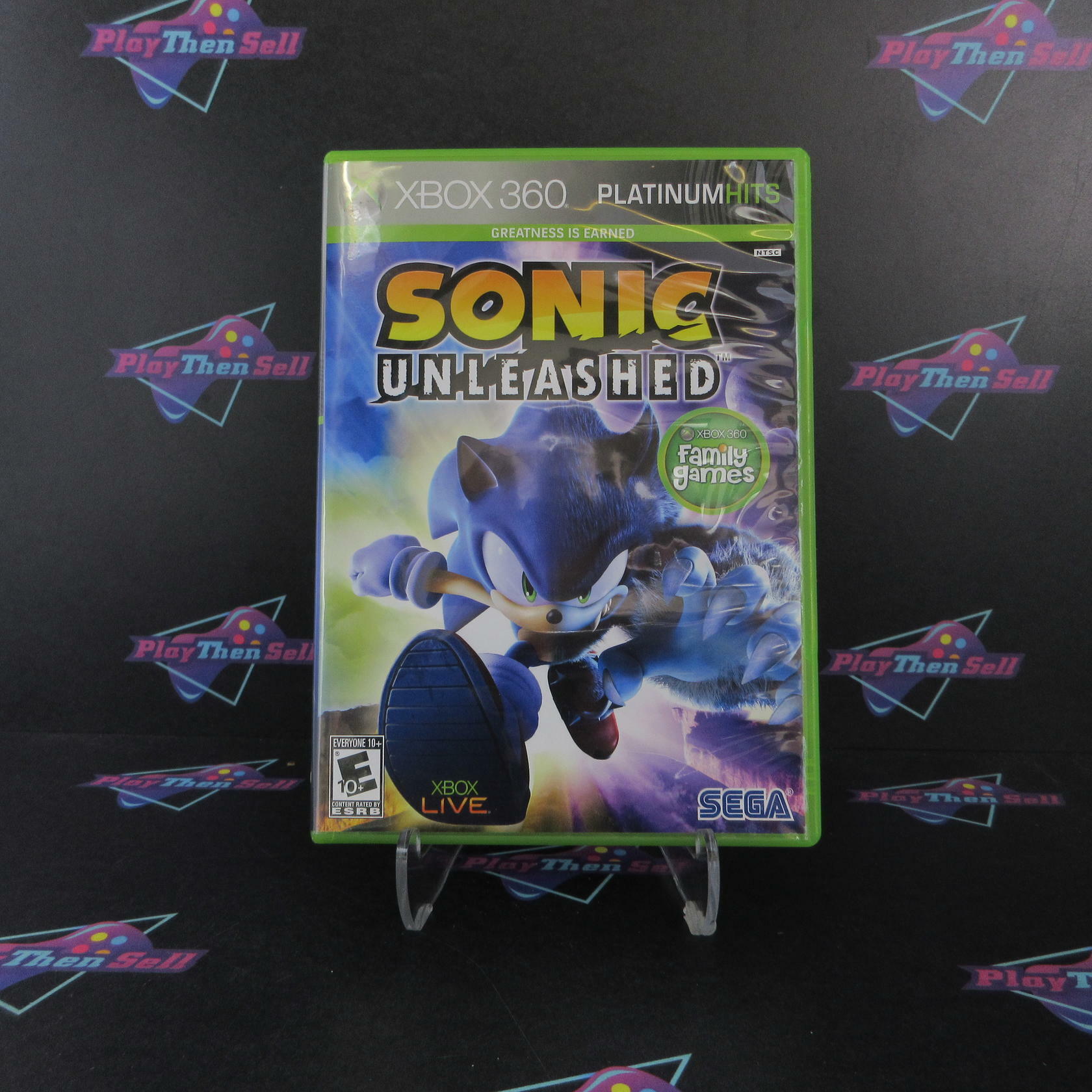 Sonic Unleashed Platinum Hits Xbox 360 Complete - Excellent