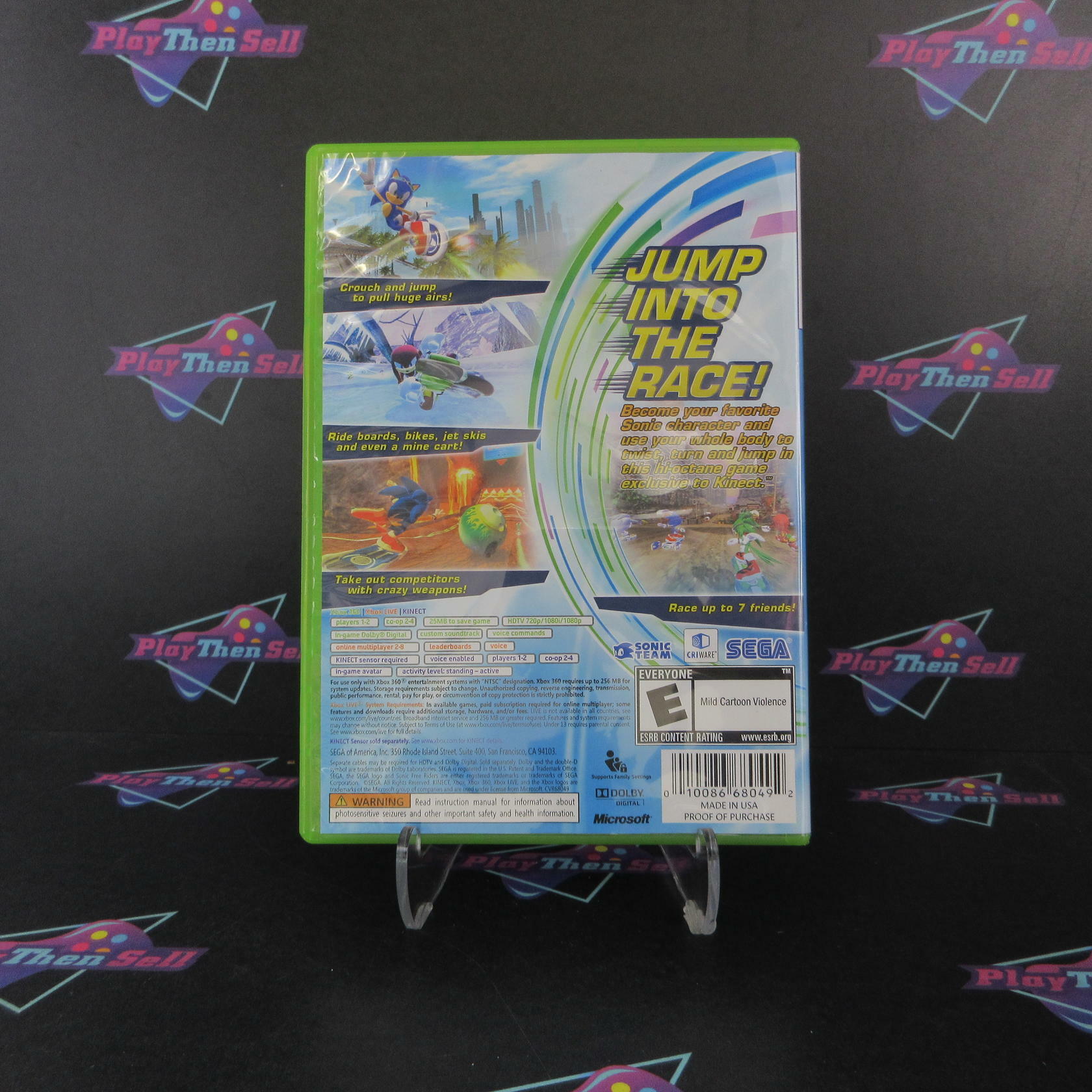 Sonic Free Riders Xbox 360 Complete - Excellent