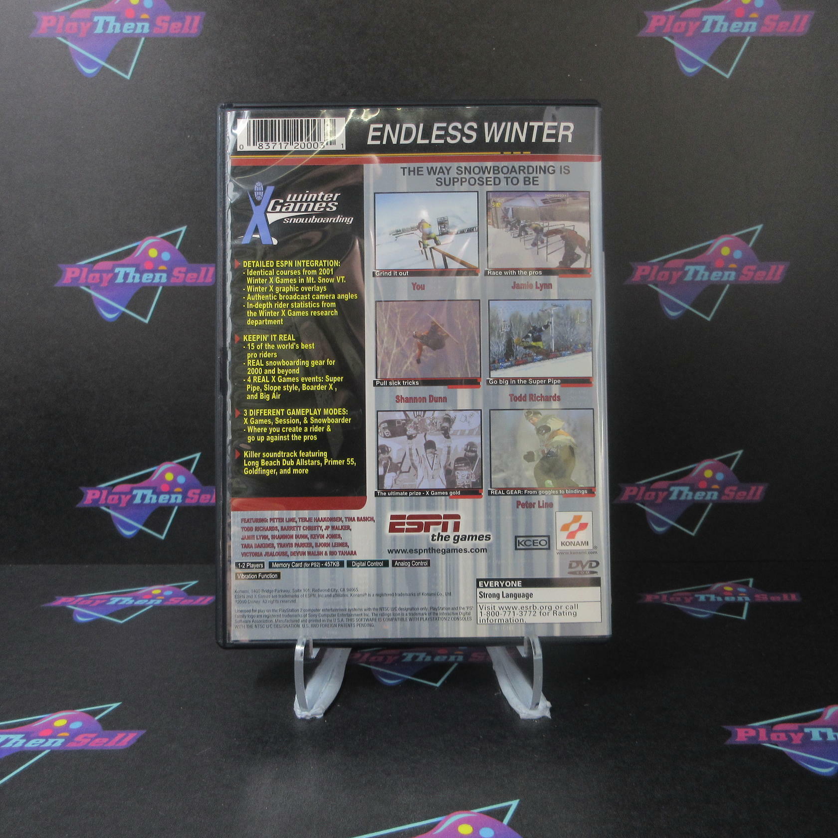 ESPN Winter X-Games Snowboarding PS2 PlayStation 2 + Reg Card - Like New