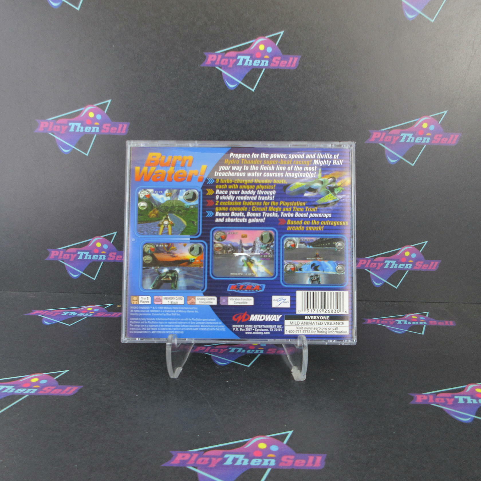 Hydro Thunder PS1 PlayStation 1 + Reg Card - Like New