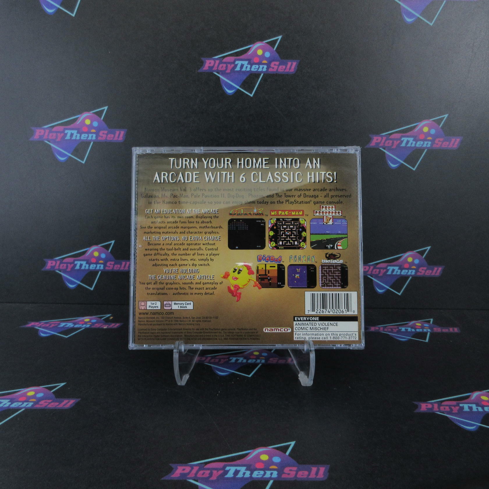 Namco Museum Vol. 3 PS1 PlayStation 1 - Very Good