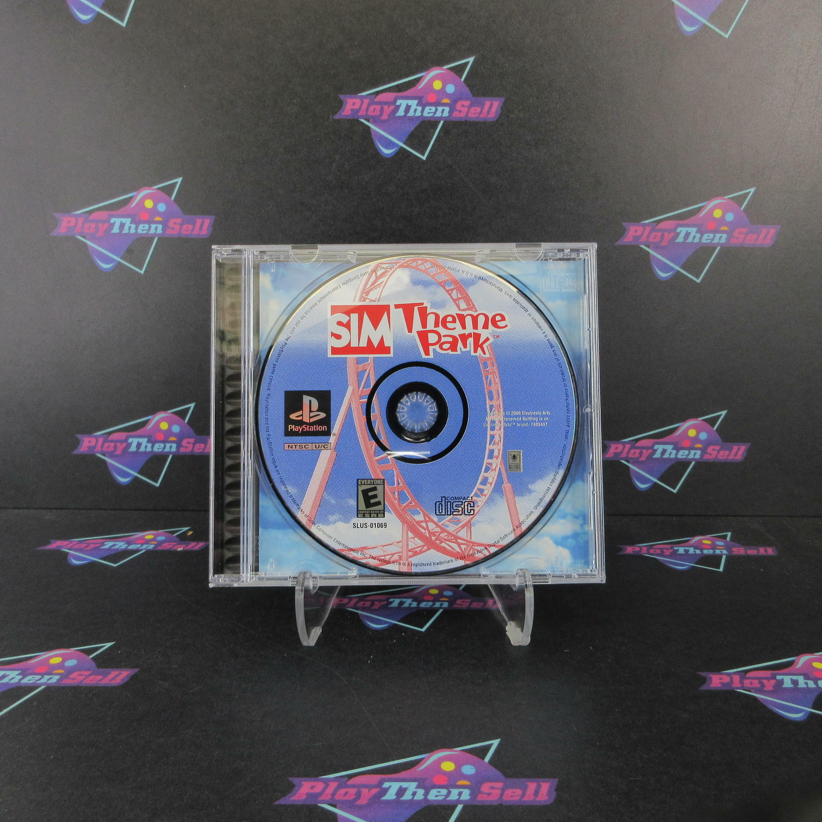 Sim Theme Park PS1 PlayStation 1 - Very Good