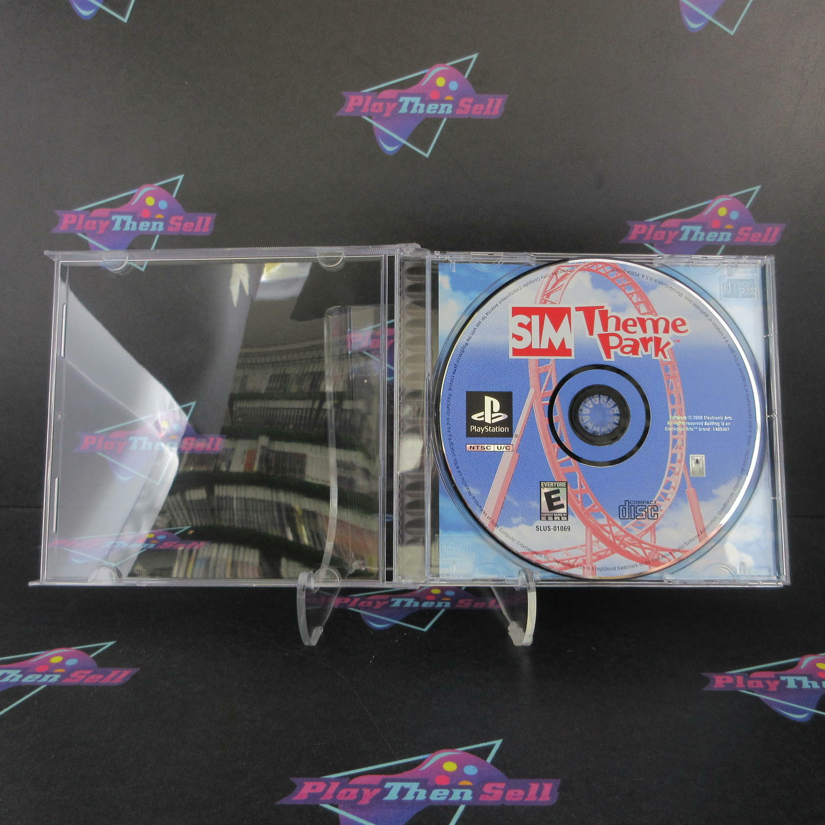 Sim Theme Park PS1 PlayStation 1 - Very Good