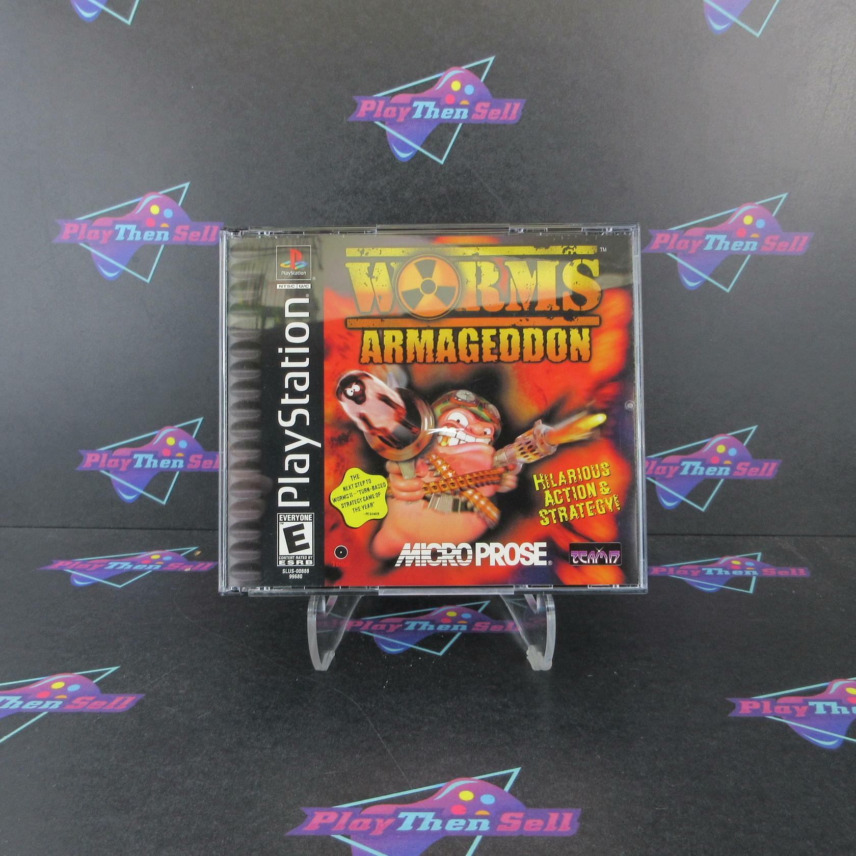 Worms Armageddon PS1 PlayStation 1 - Very Good