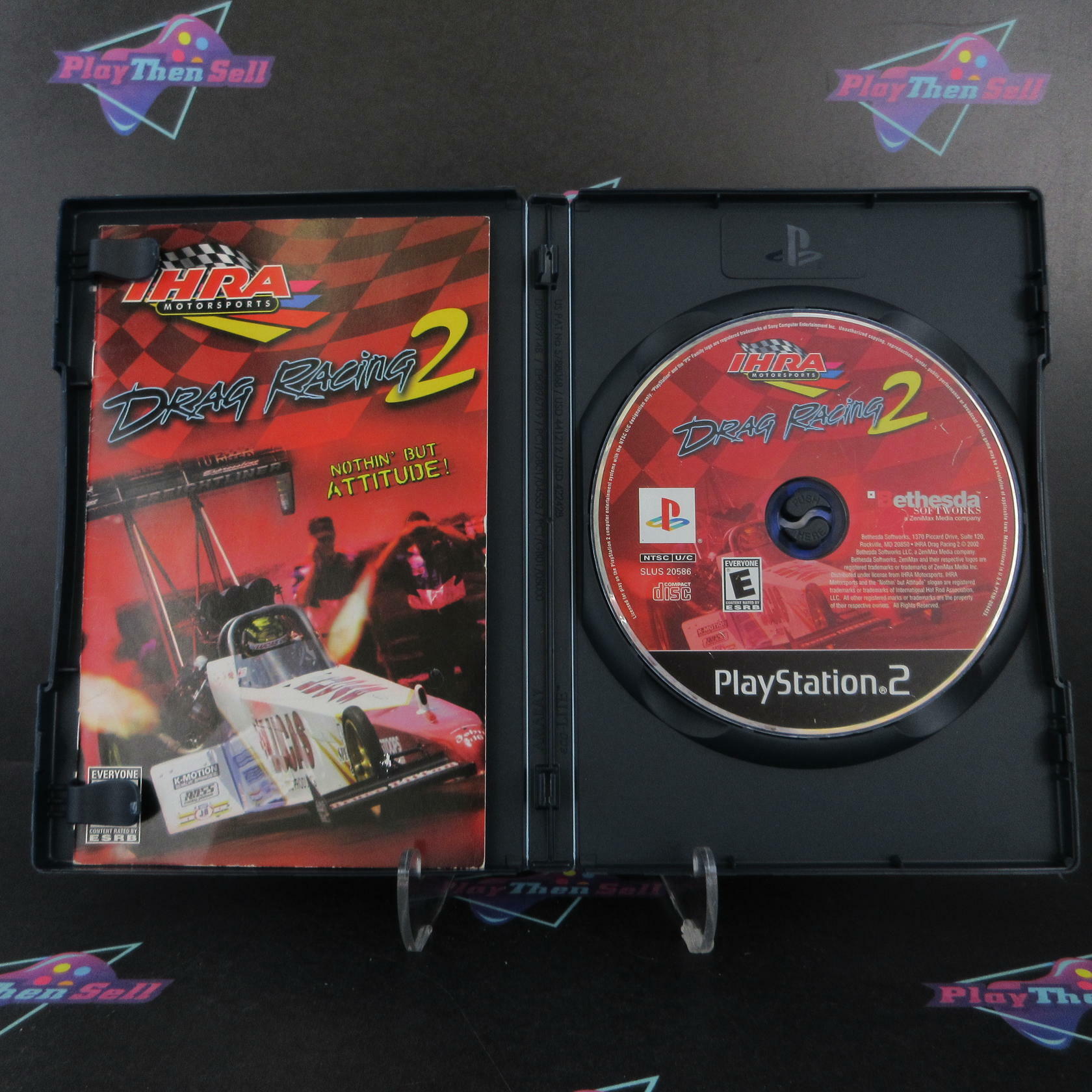 IHRA Motorsports Drag Racing 2 PS2 PlayStation 2 DD + Reg Card Complete CIB - Very Good