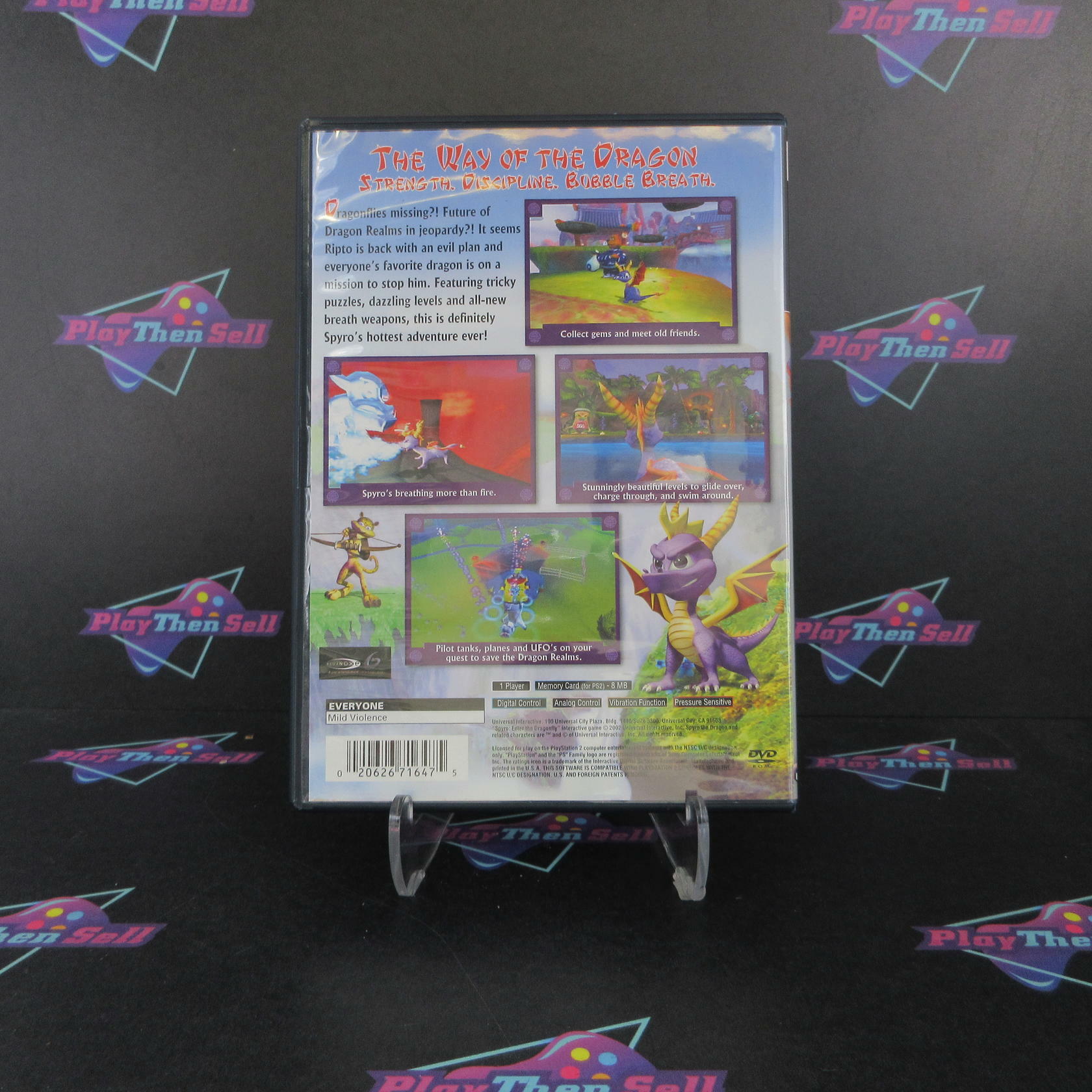 Spyro Enter the Dragonfly PS2 PlayStation 2 + Reg Card Complete - Excellent