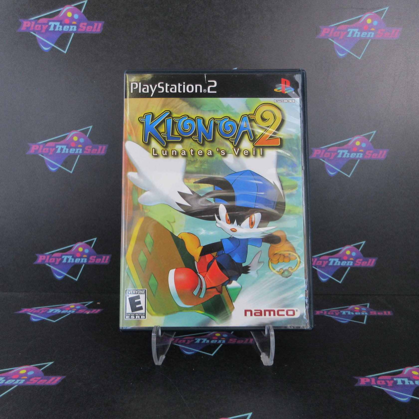 Klonoa 2 Lunatea's Veil PS2 PlayStation 2 AD + Reg Card Complete CIB - Very Good