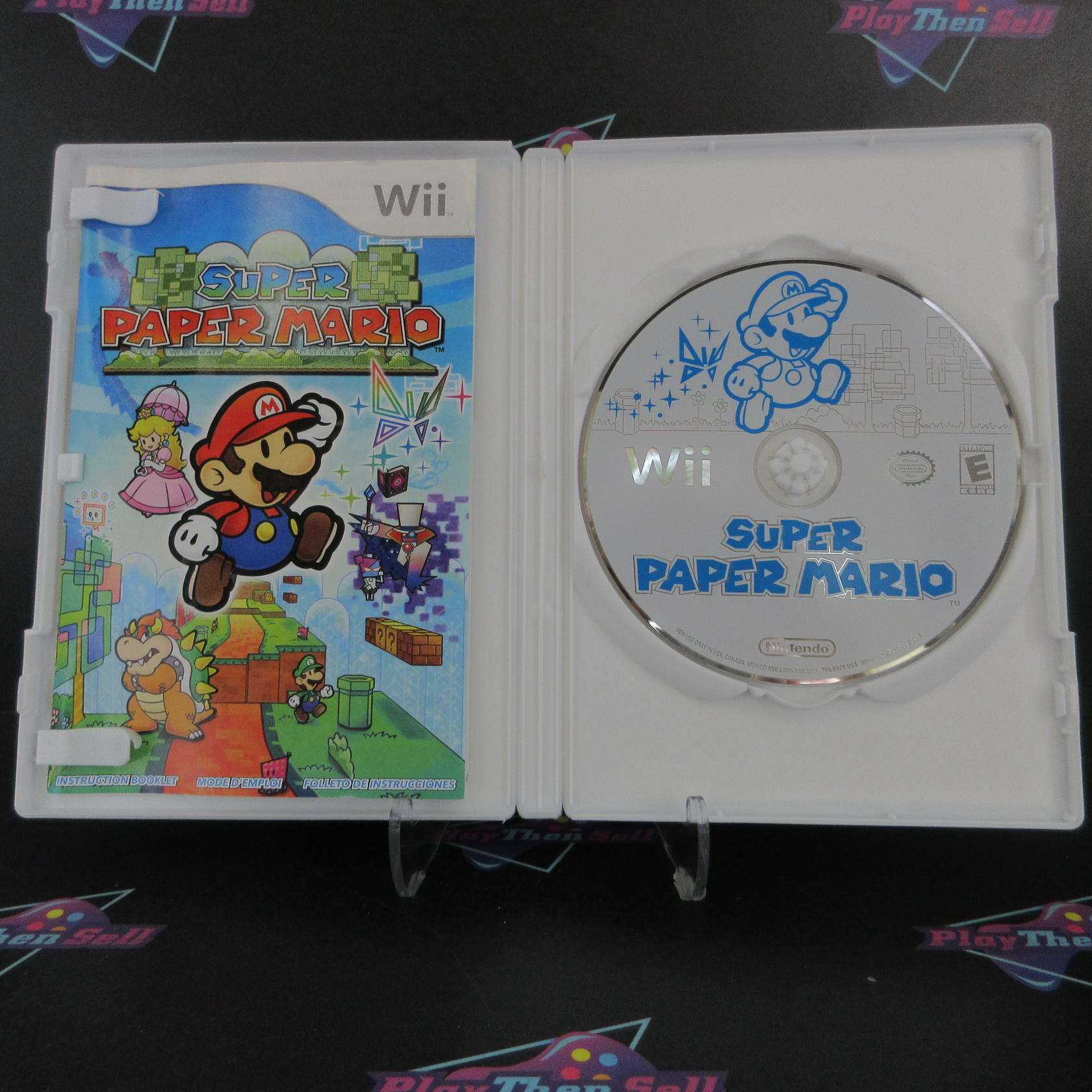 Super Paper Mario Nintendo Wii Complete - Excellent