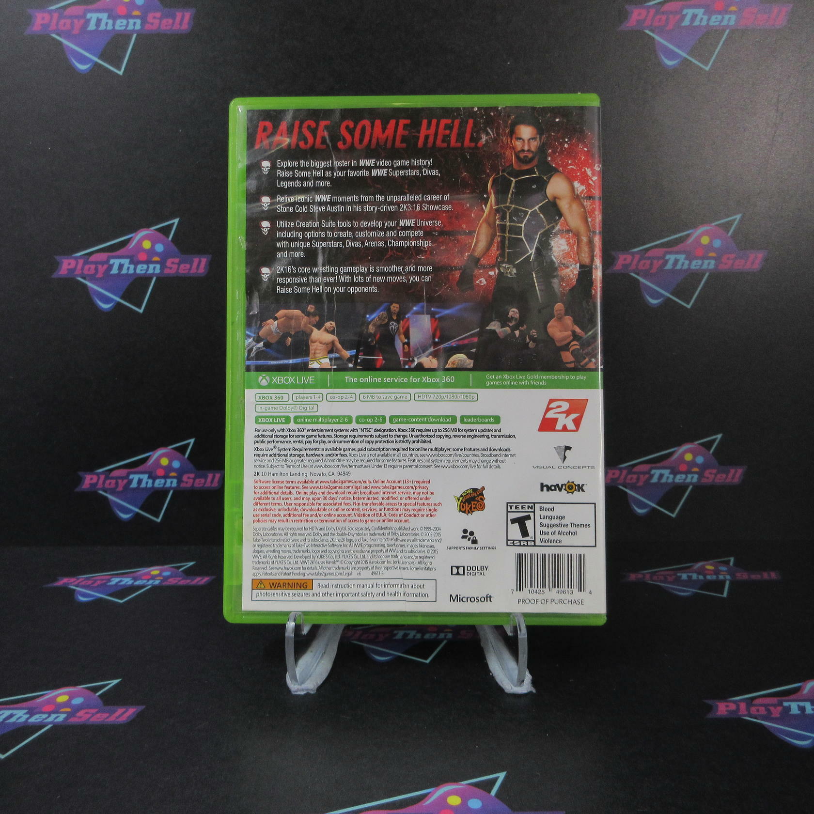WWE 2K16 Xbox 360 AD/NM - Very Good