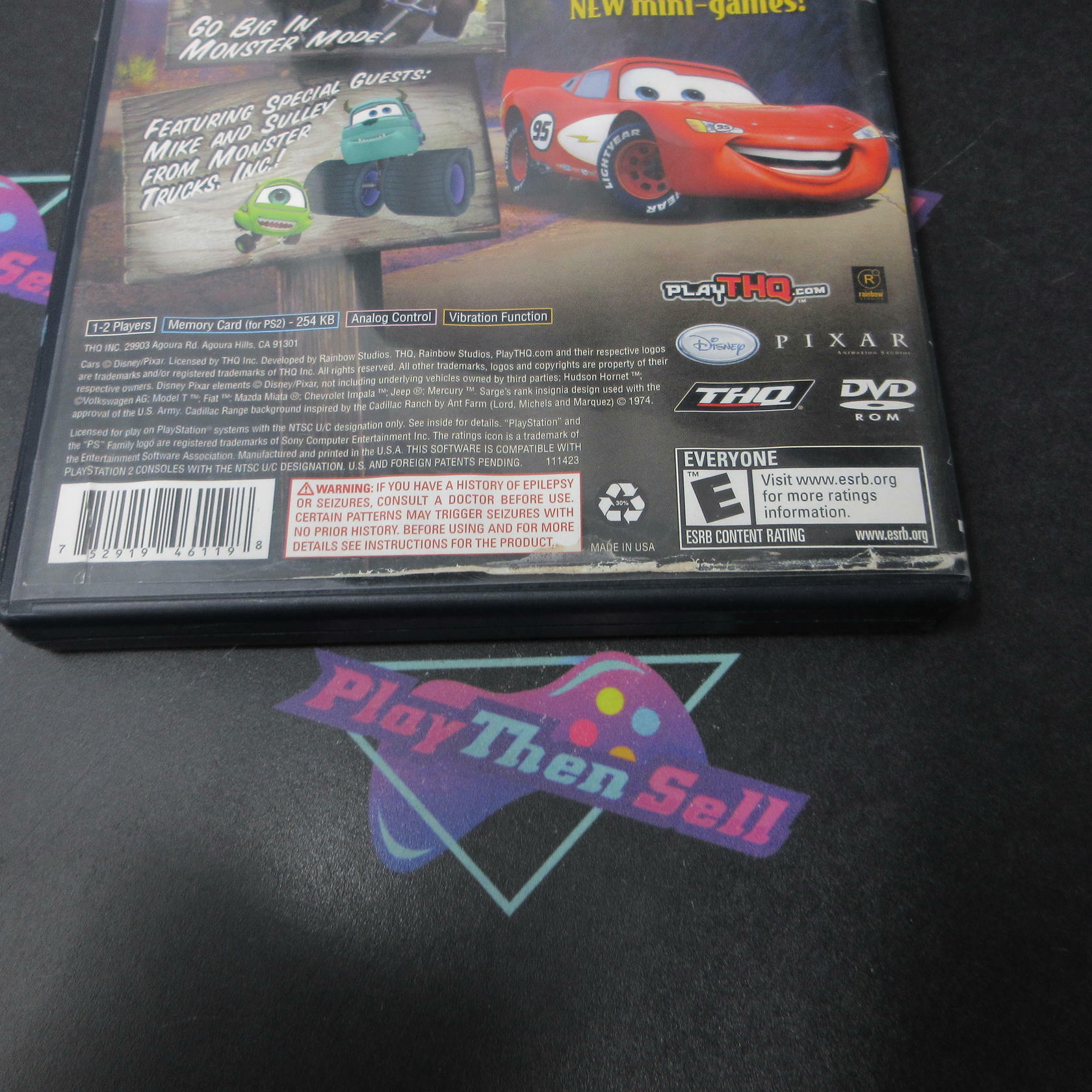 Cars Mater-National PS2 PlayStation 2 AD/NM - Very Good