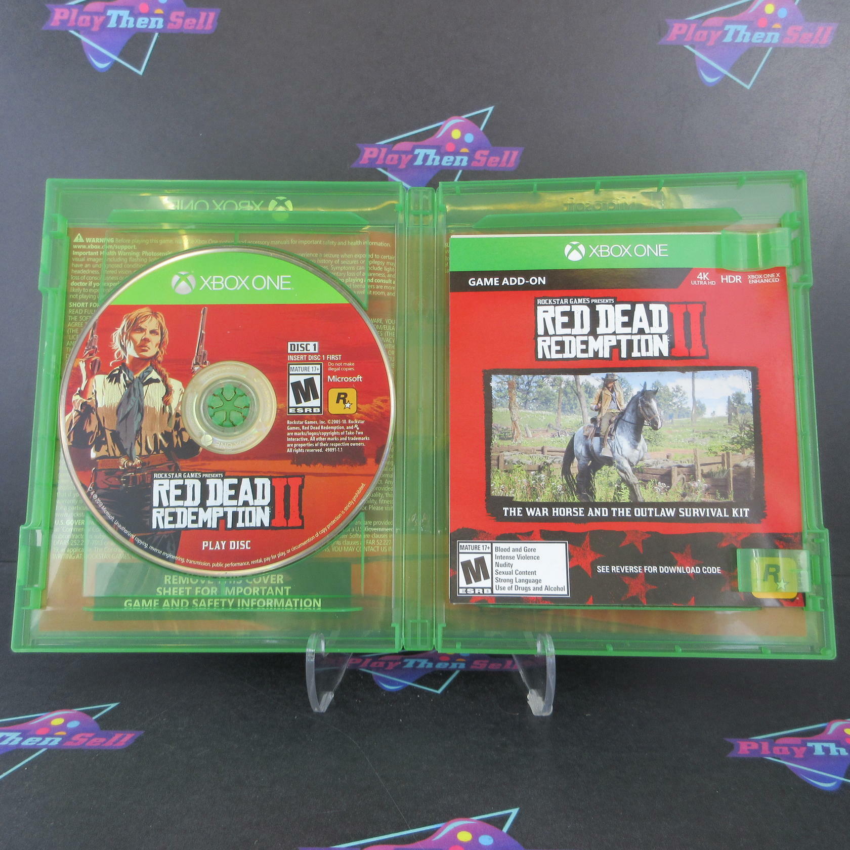 Red Dead Redemption 2 Xbox One AD + Map Complete CIB - Very Good