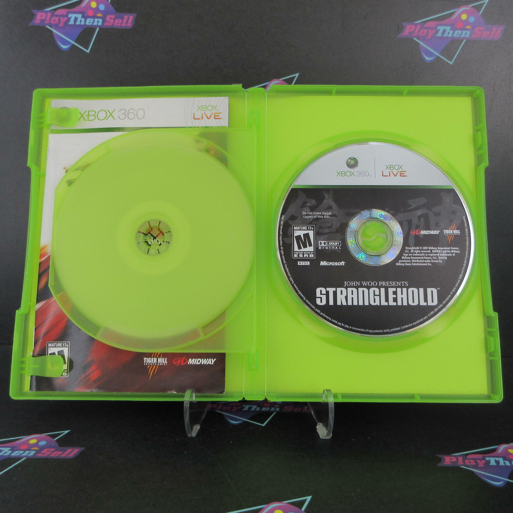 Stranglehold Xbox 360 AD + Bonus Disc Complete CIB - Very Good