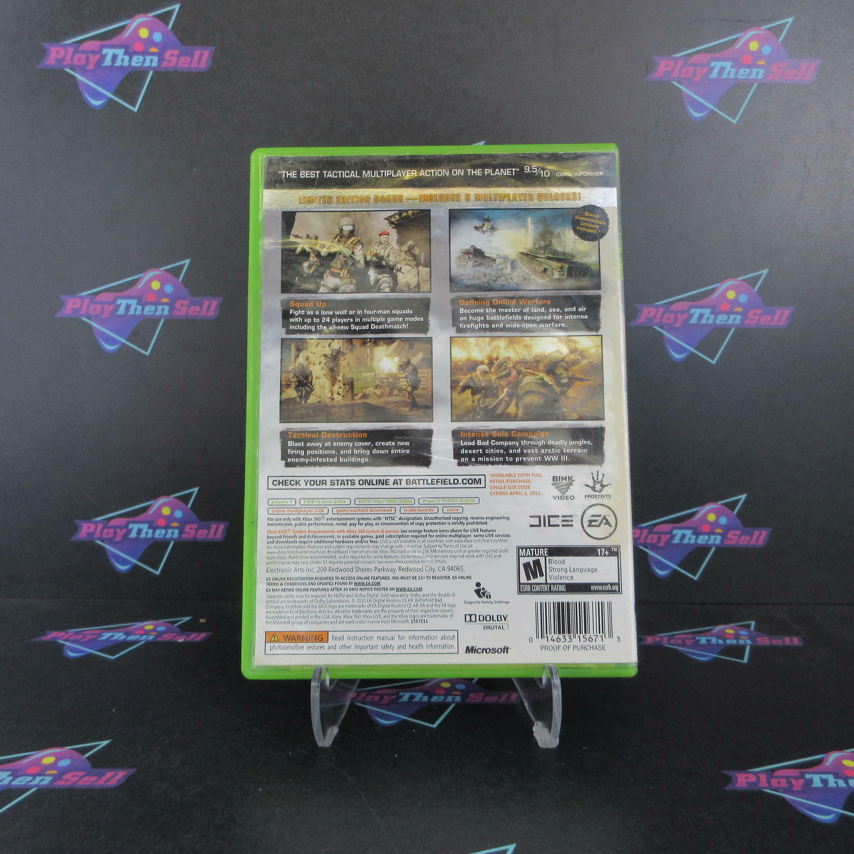 Battlefield Bad Company 2 Limited Edition Xbox 360 AD Complete CIB - Very Good