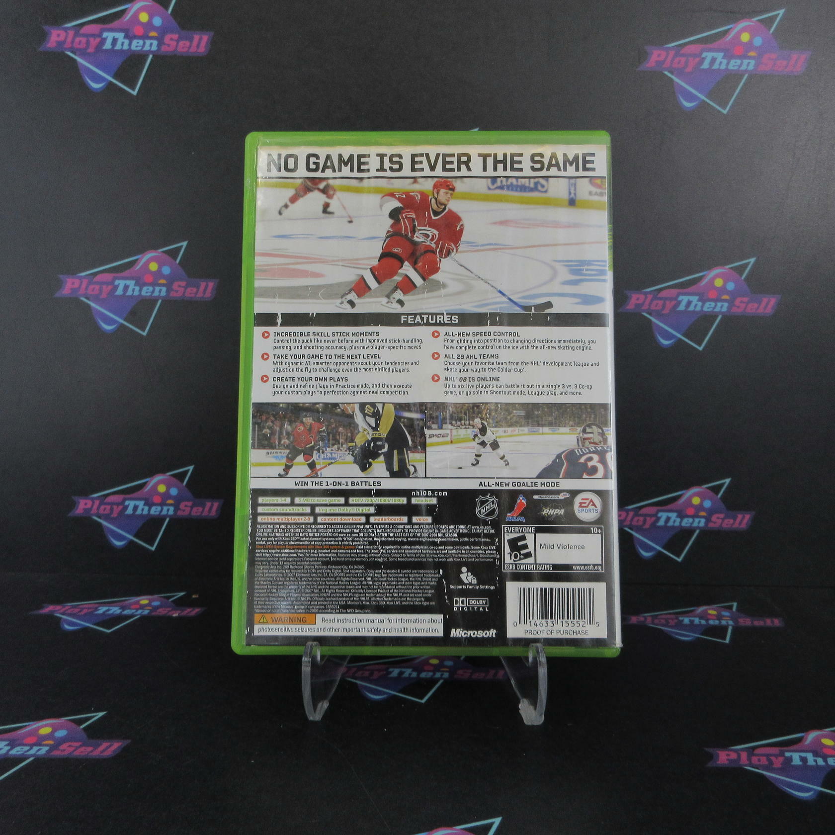 NHL 08 Xbox 360 AD Complete CIB - Very Good