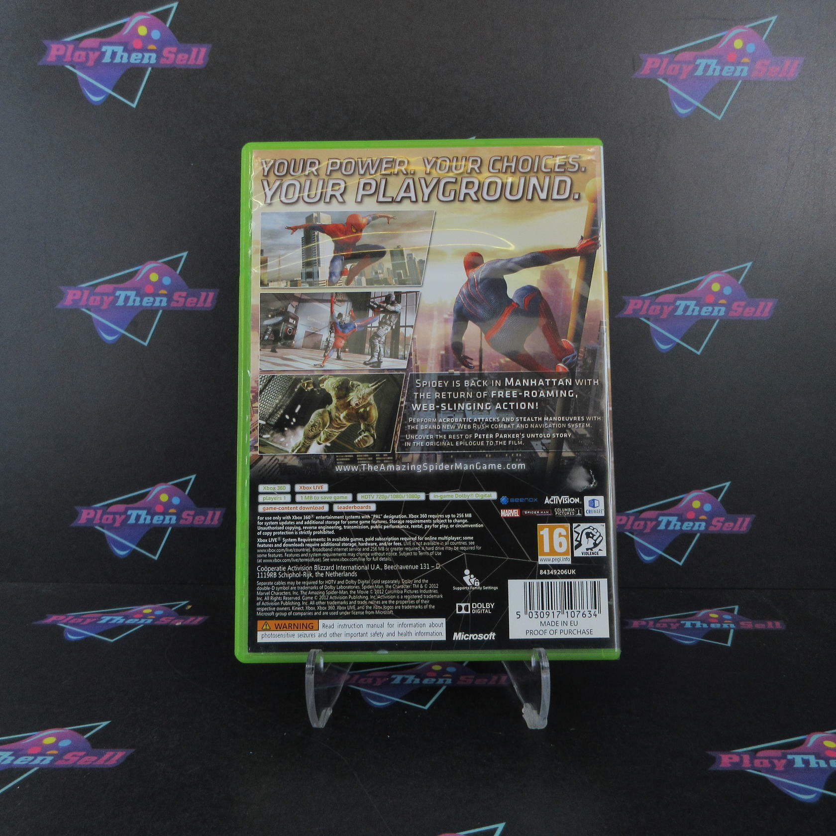 The Amazing Spider-Man Xbox 360 PAL (Region Locked) AD Complete CIB - Very Good