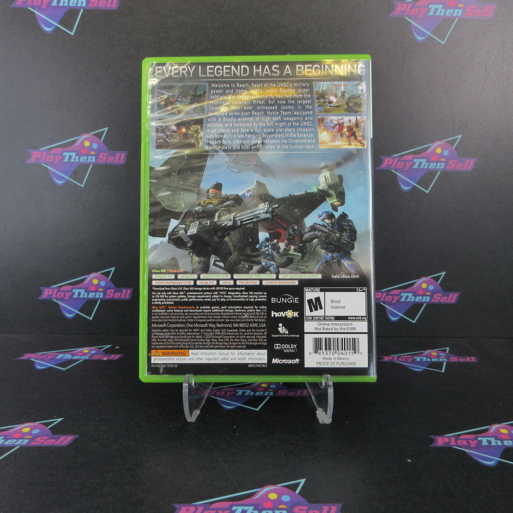 Halo Reach Xbox 360 Complete - Excellent