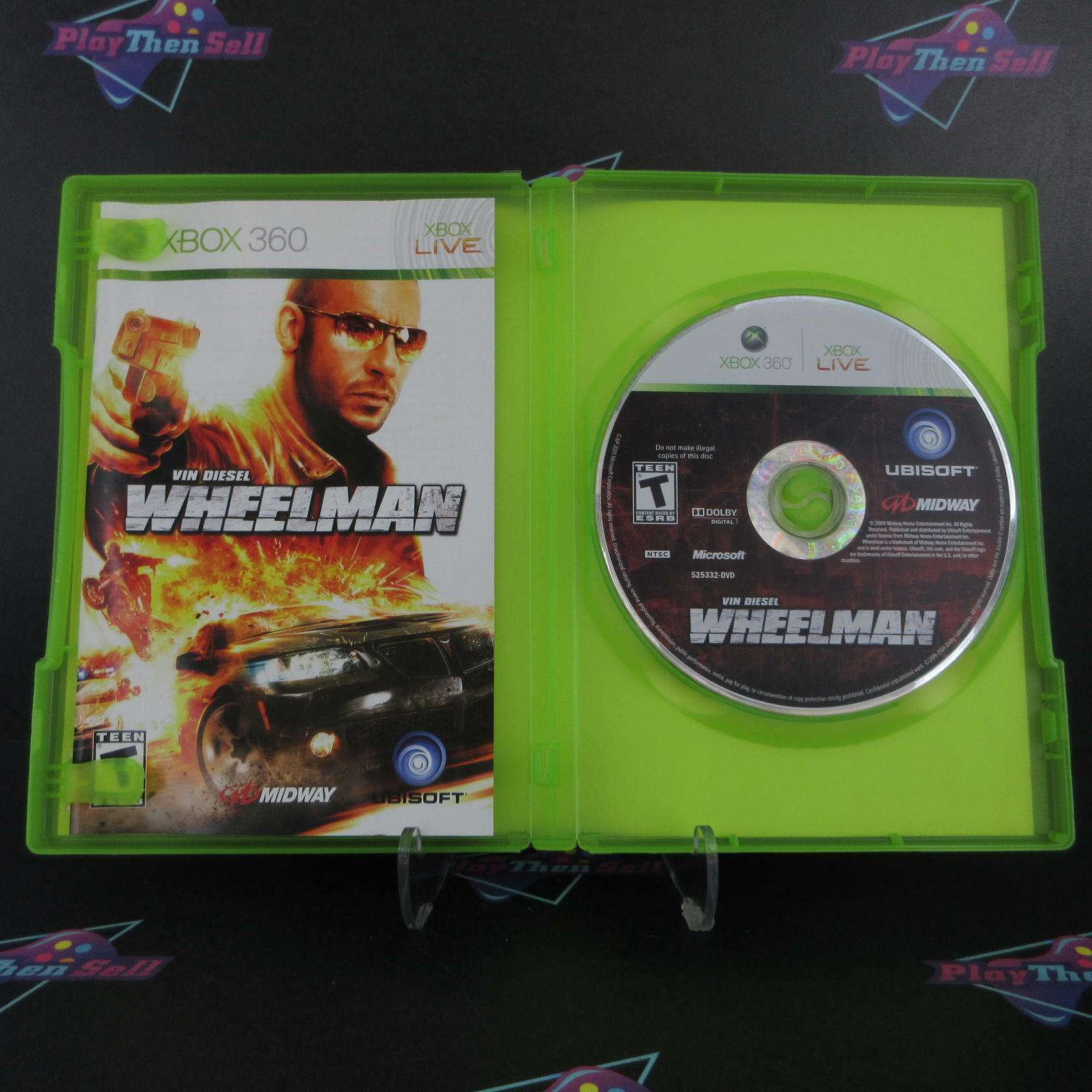 Vin Diesel Wheelman Xbox 360 AD Complete CIB - Very Good