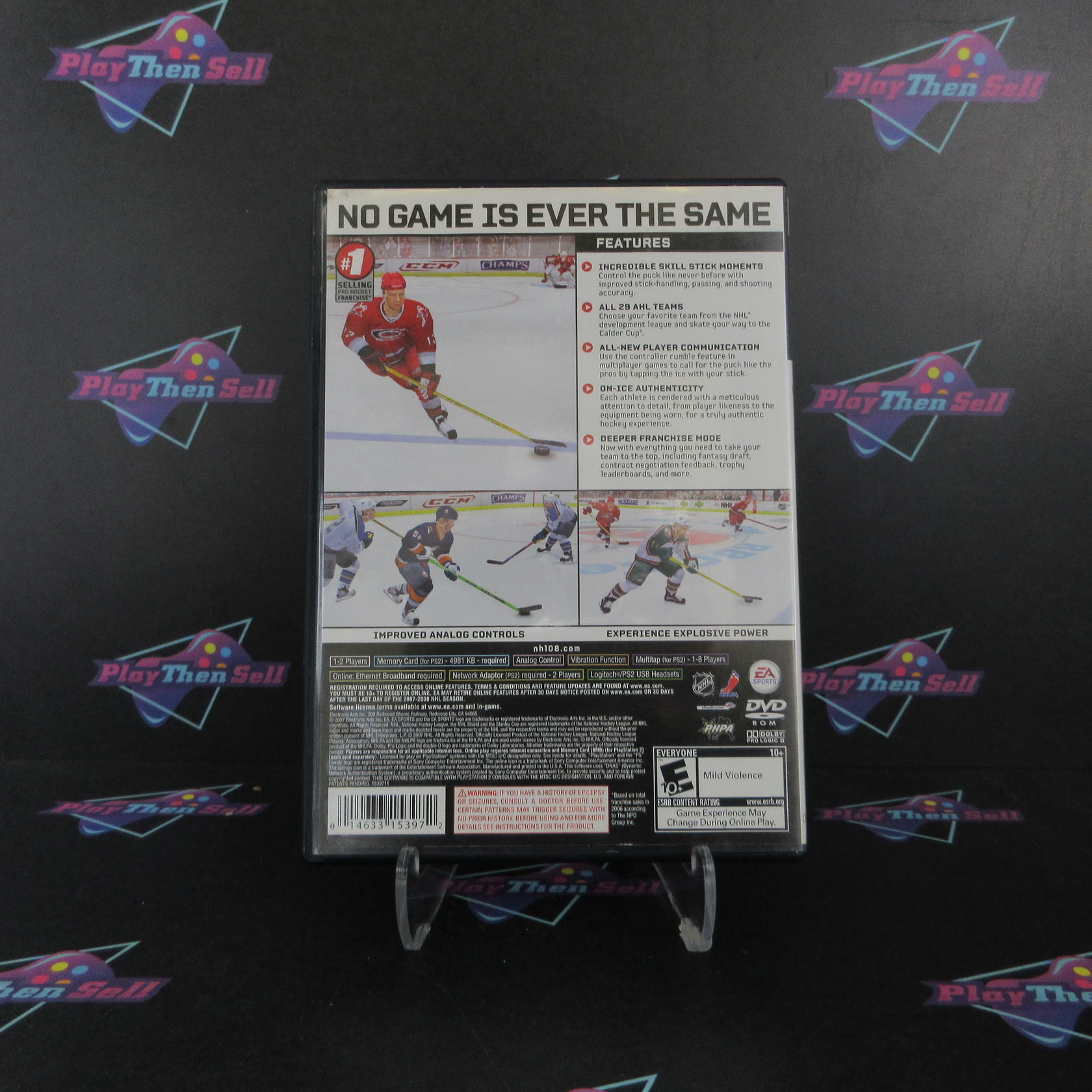 NHL 08 PS2 PlayStation 2 AD Complete CIB - Very Good