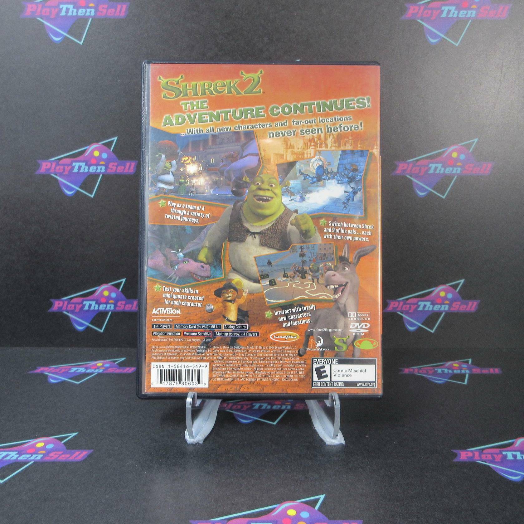 Shrek 2 PS2 PlayStation 2 AD/NM - Very Good