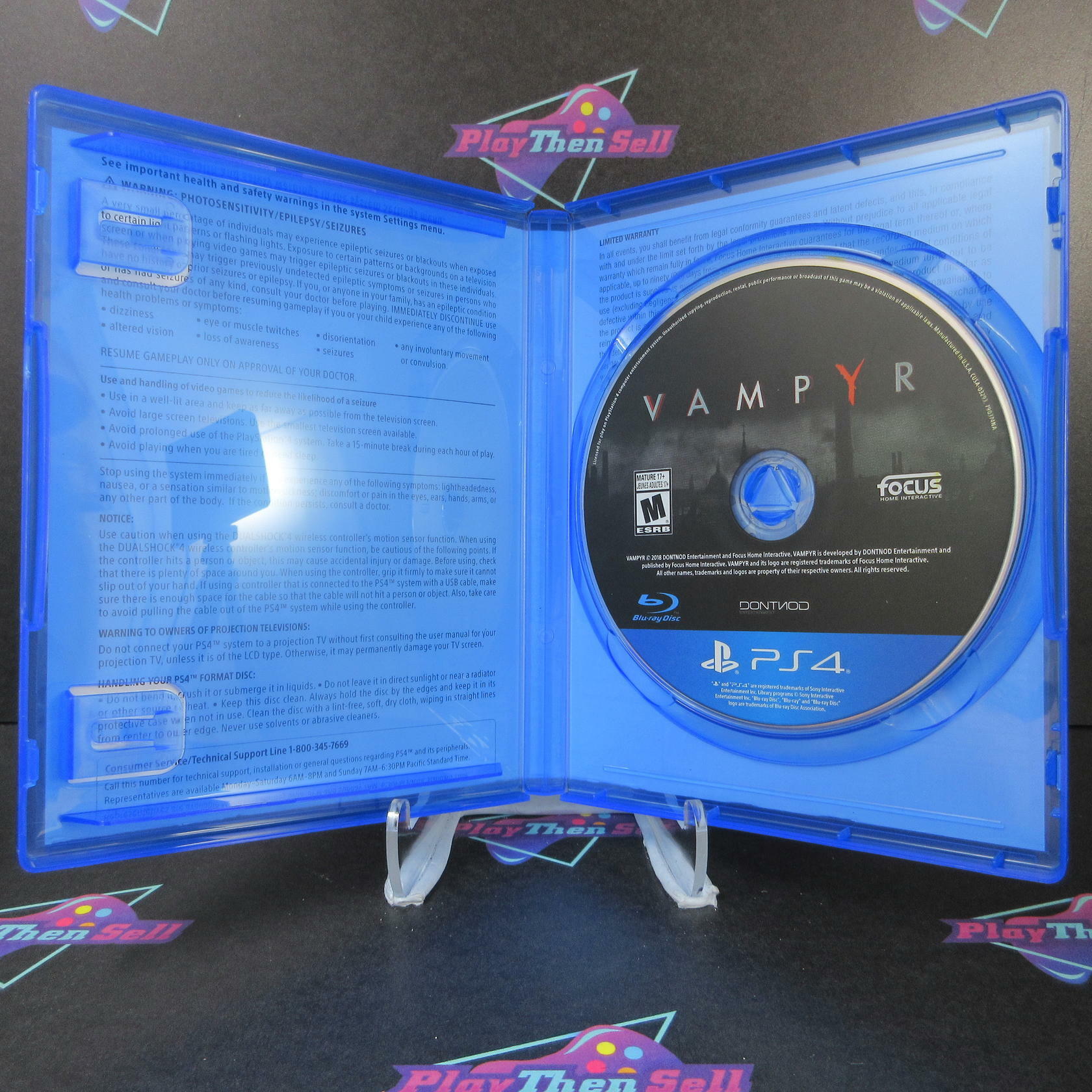 Vampyr PS4 PlayStation 4 AD Complete CIB - Very Good