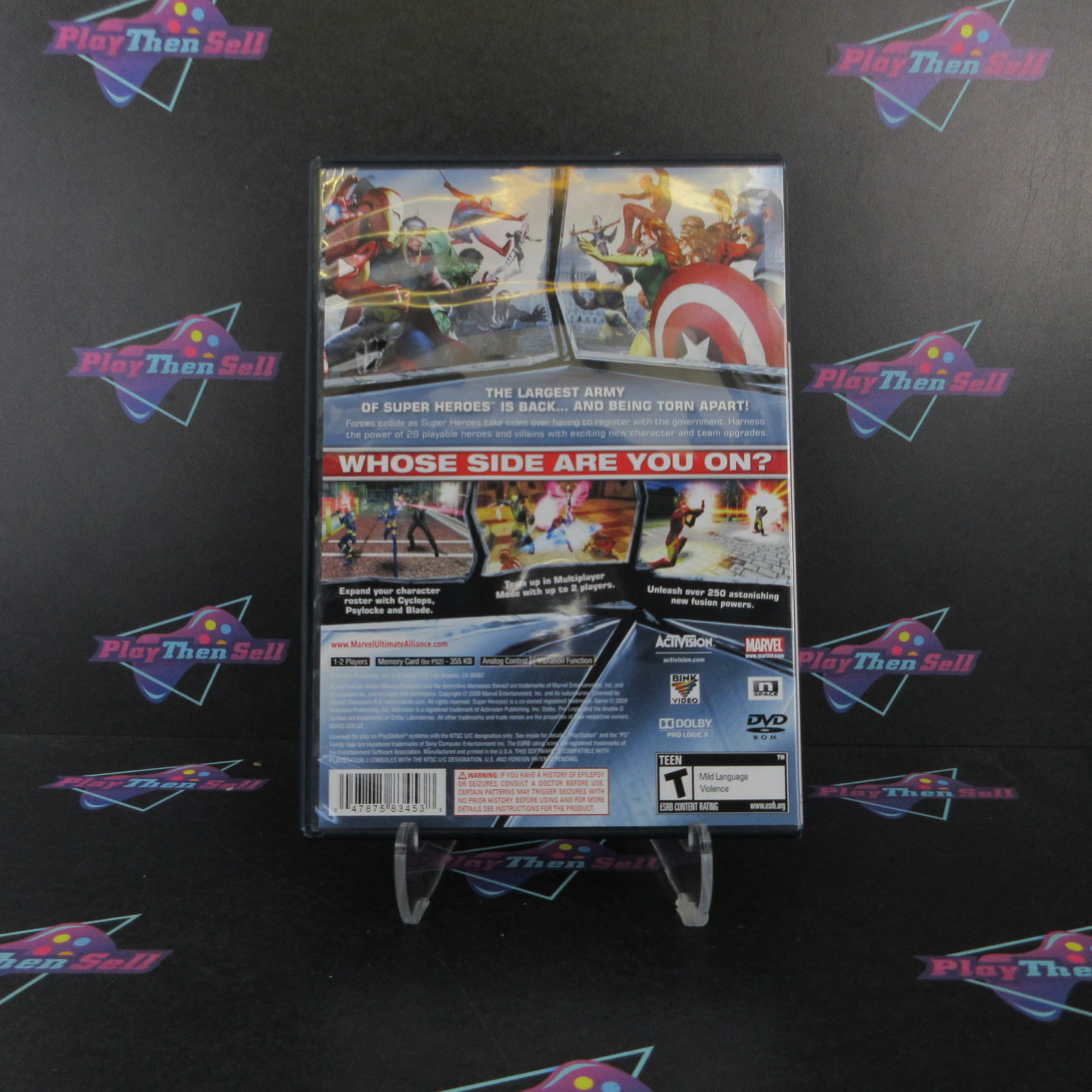 Marvel Ultimate Alliance 2 PS2 PlayStation 2 AD Complete CIB - Very Good