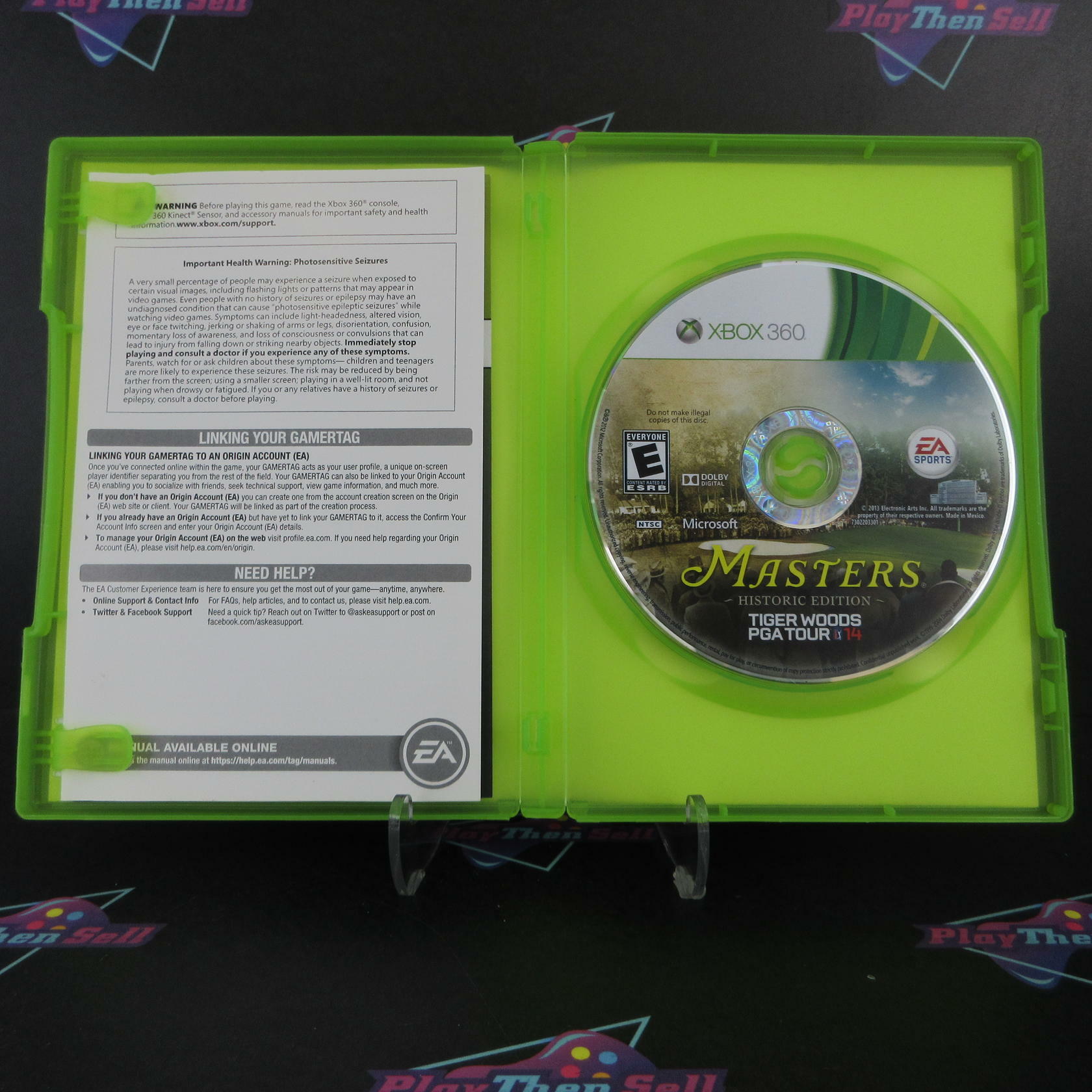 Tiger Woods PGA Tour 14 Masters Historic Edition Xbox 360 Complete - Excellent