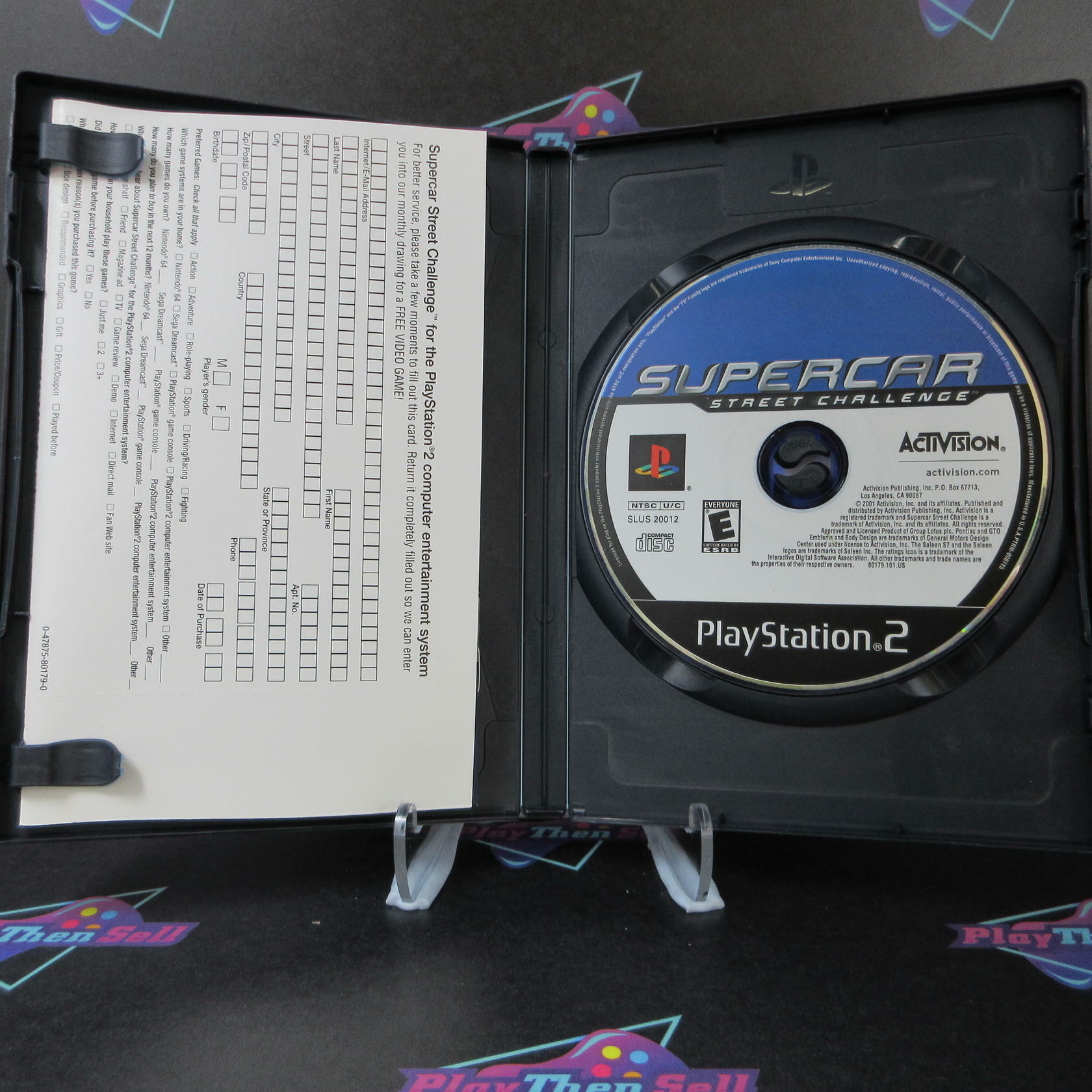 Supercar Street Challenge PS2 PlayStation 2 + Reg Card - Like New