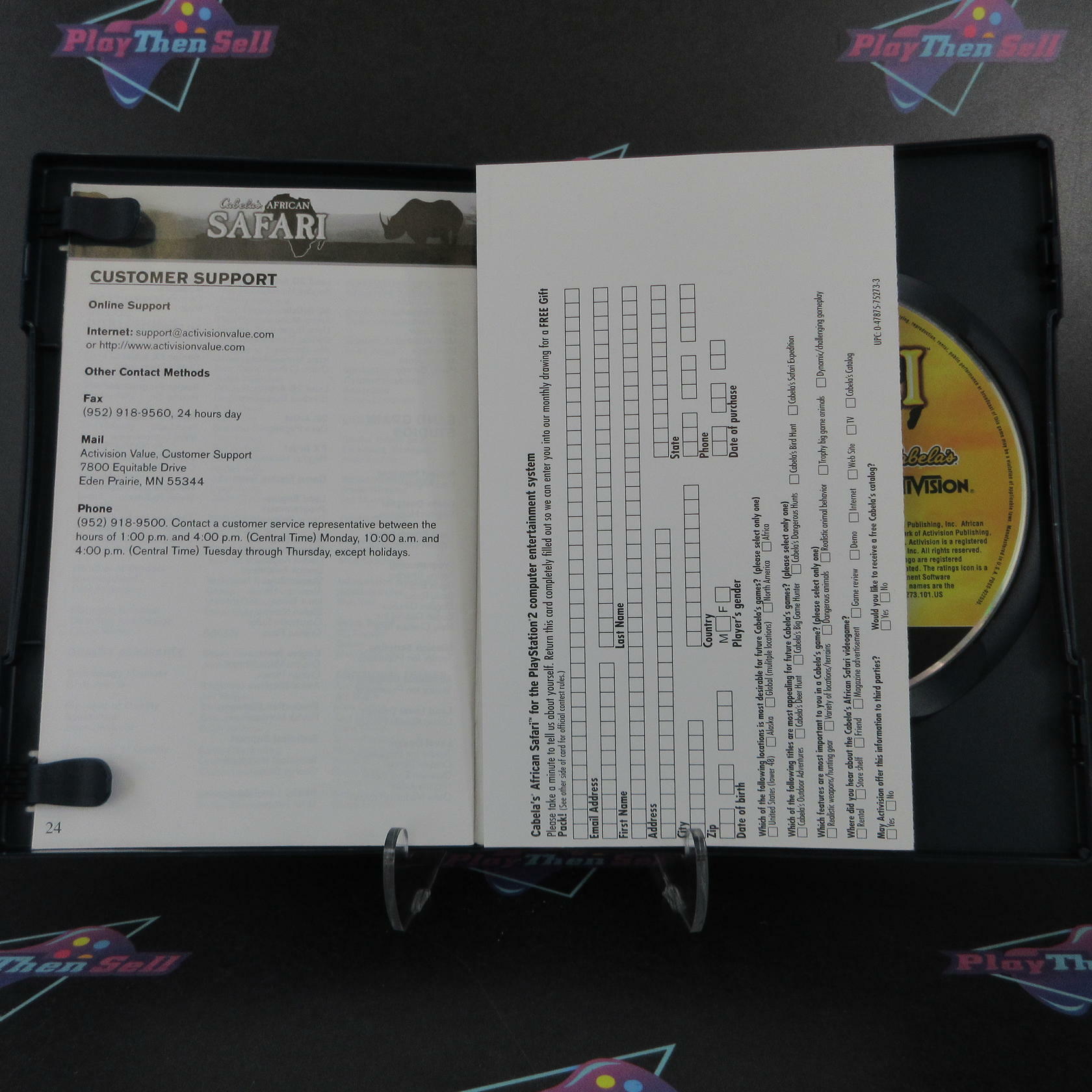 Cabelas African Safari PS2 PlayStation 2 + Reg Card Complete - Excellent