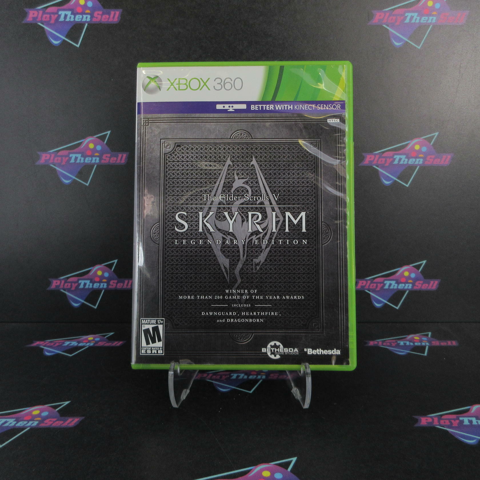 The Elder Scrolls V Skyrim Legendary Edition Xbox 360 + Map/Sticker CIB - Excellent