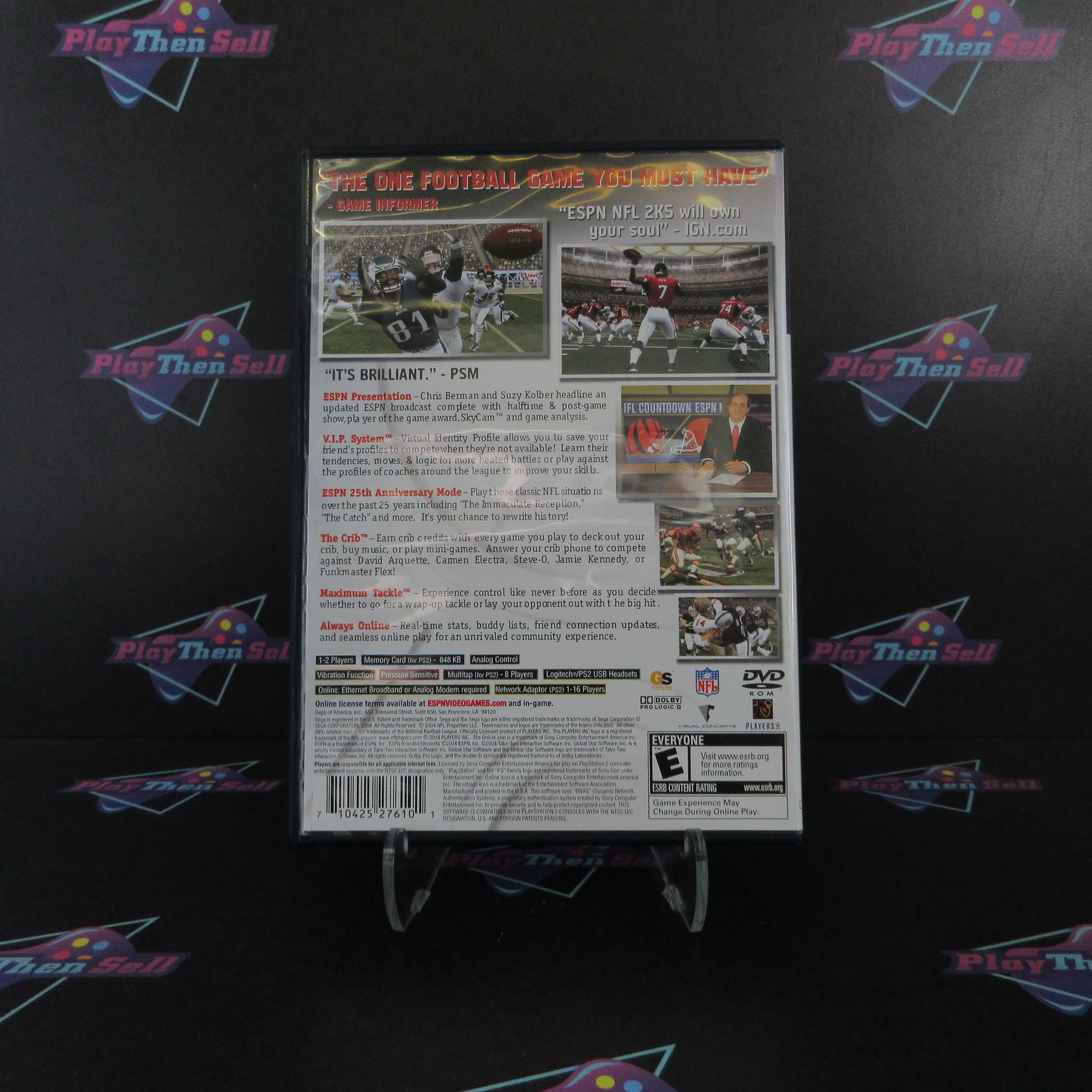 ESPN NFL 2K5 PS2 PlayStation 2 Complete - Excellent