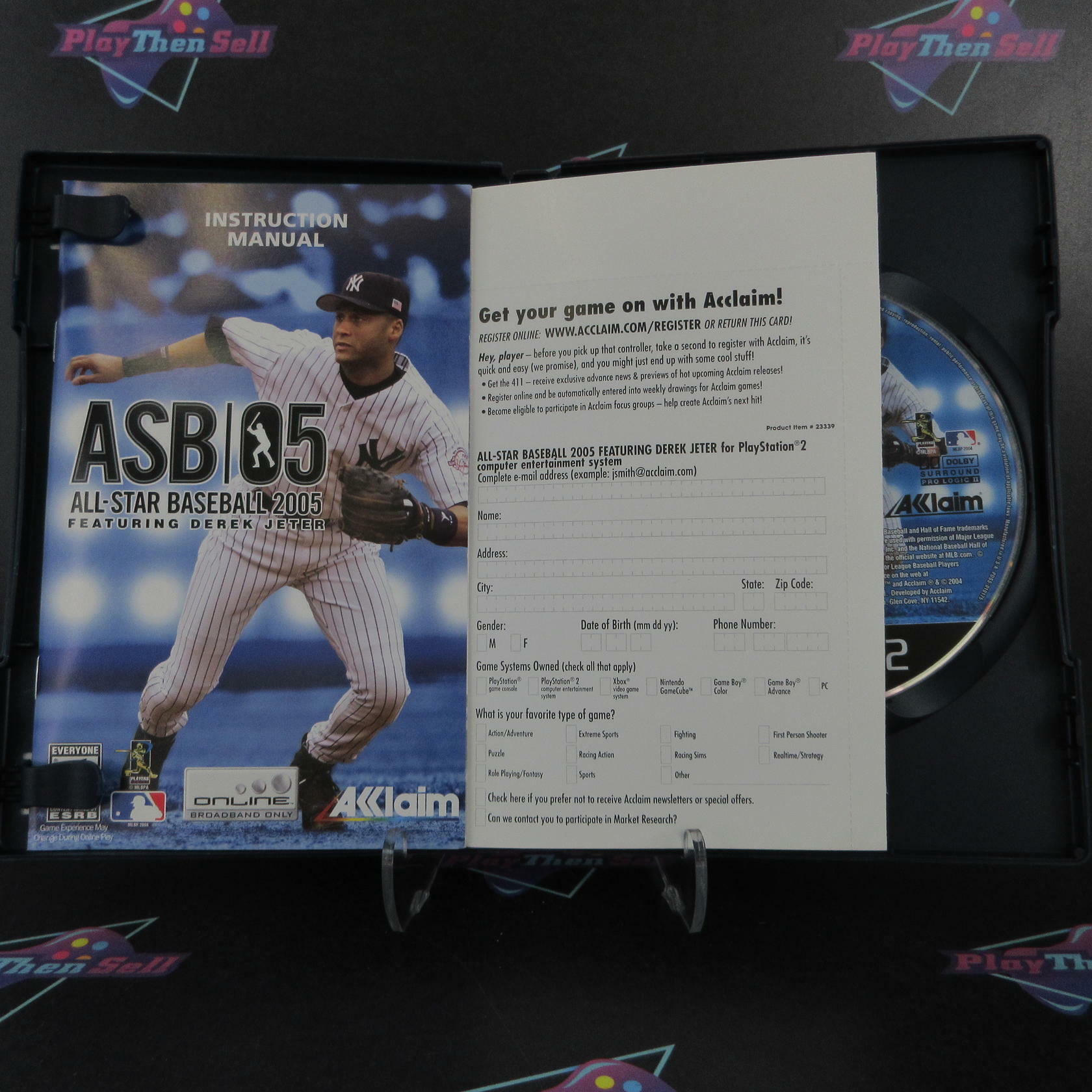 All-Star Baseball 2005 PS2 PlayStation 2 + Reg Card Complete - Excellent